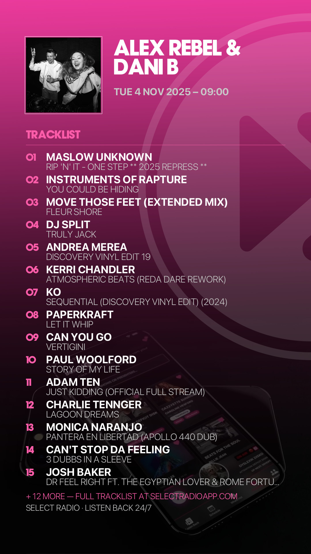 Tracklist Story Preview
