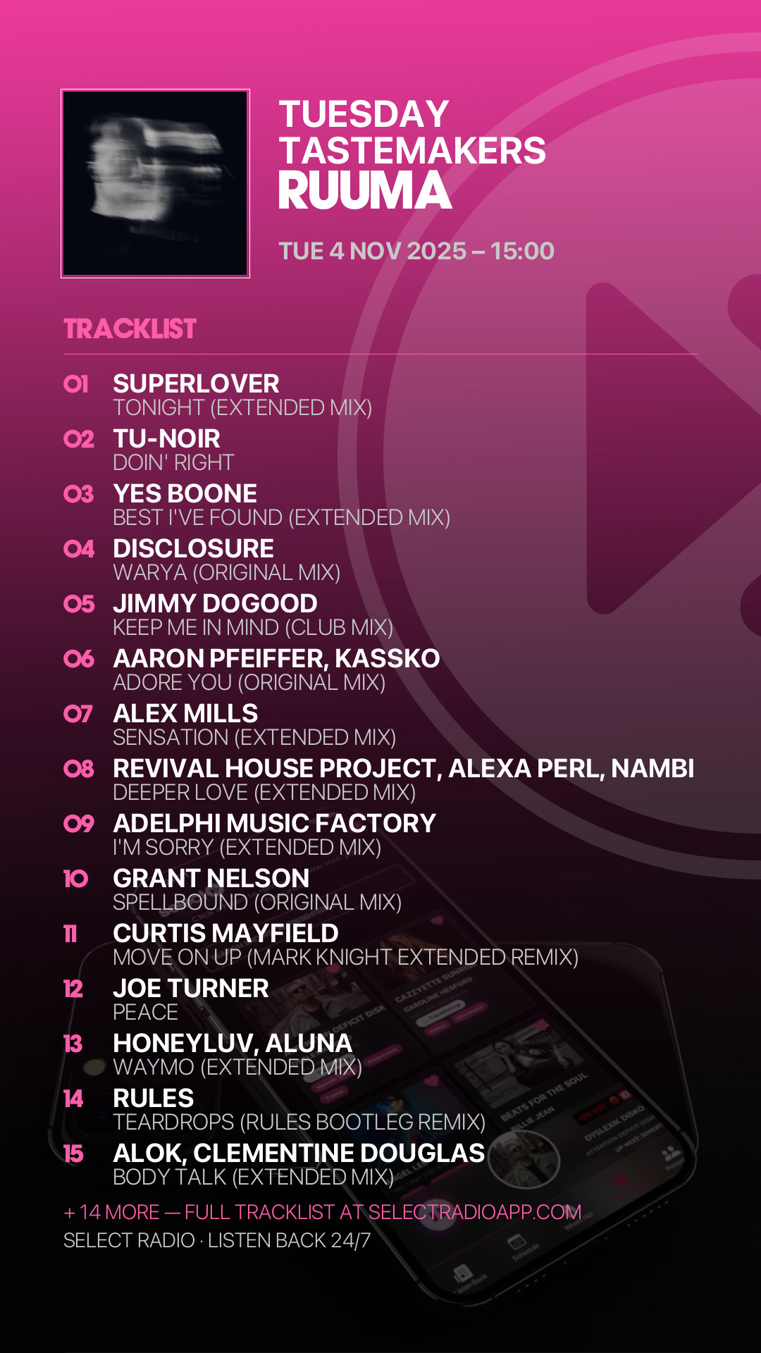 Tracklist Story Preview