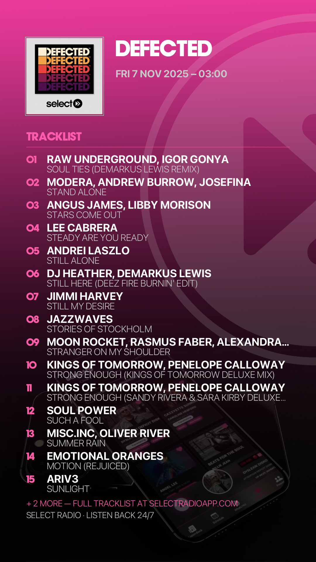 Tracklist Story Preview
