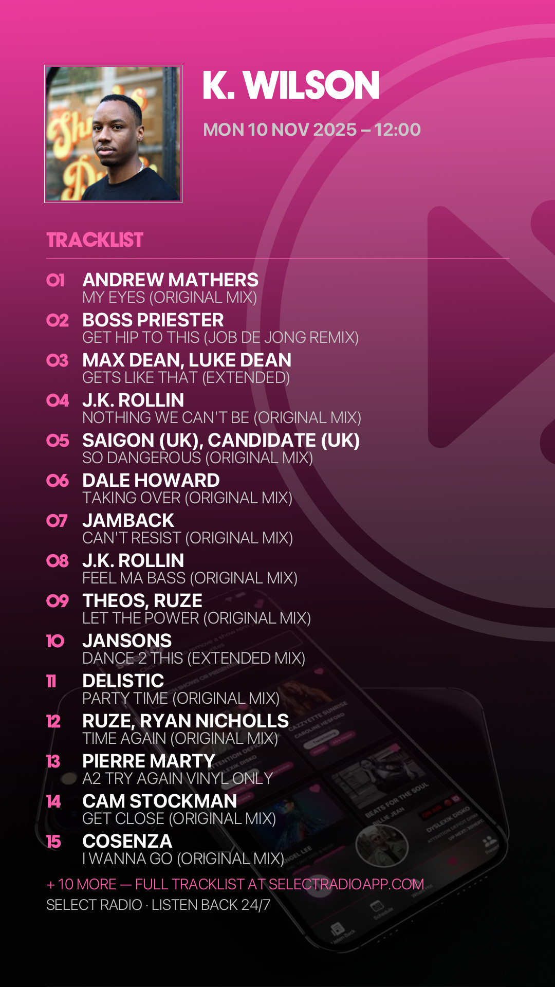 Tracklist Story Preview