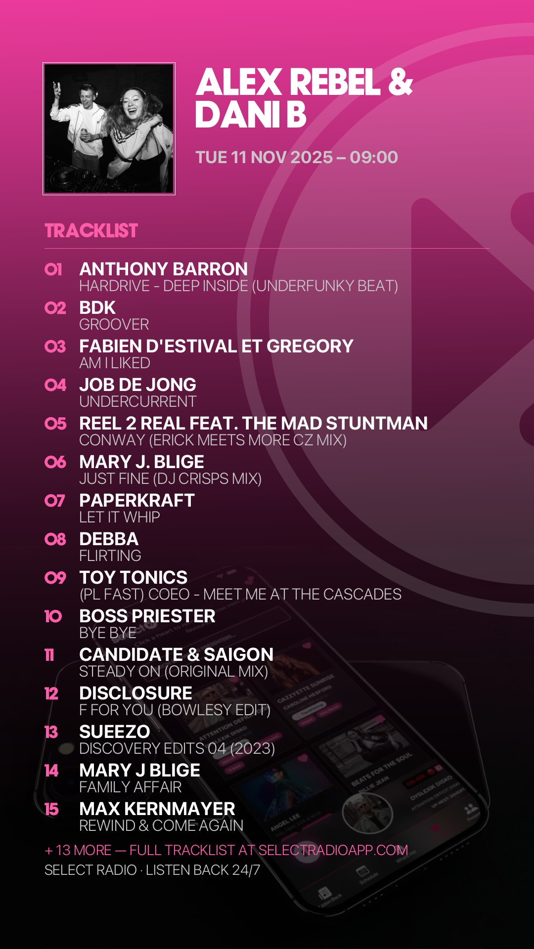 Tracklist Story Preview