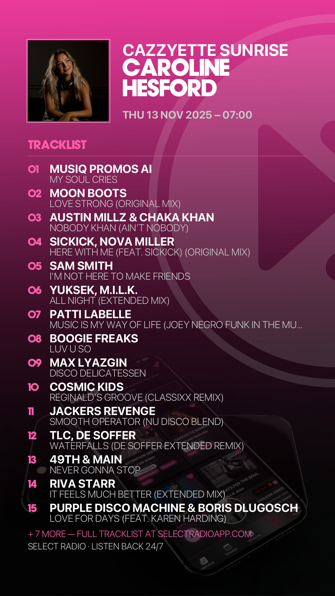 Tracklist Story Preview
