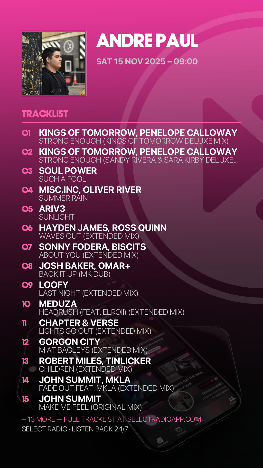 Tracklist Story Preview