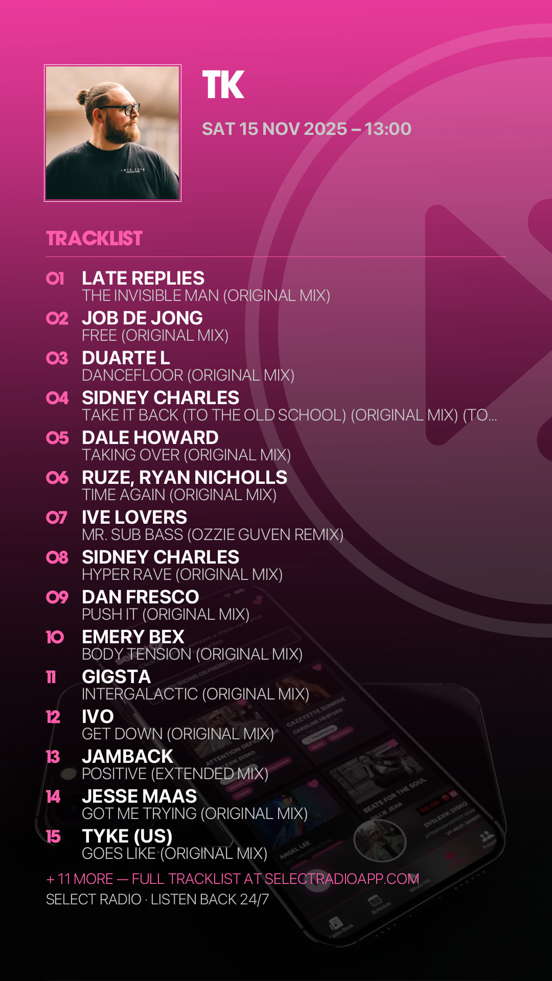 Tracklist Story Preview
