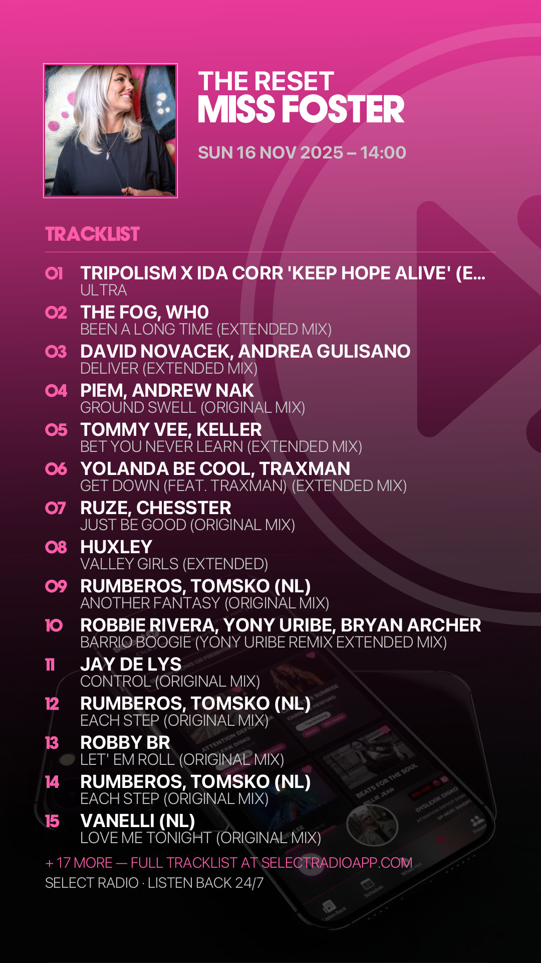 Tracklist Story Preview