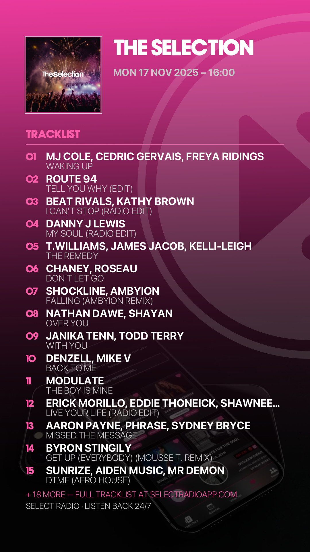 Tracklist Story Preview