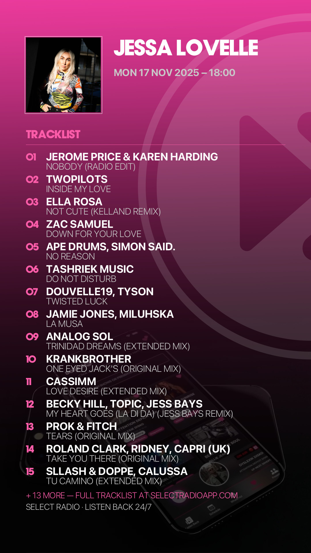 Tracklist Story Preview