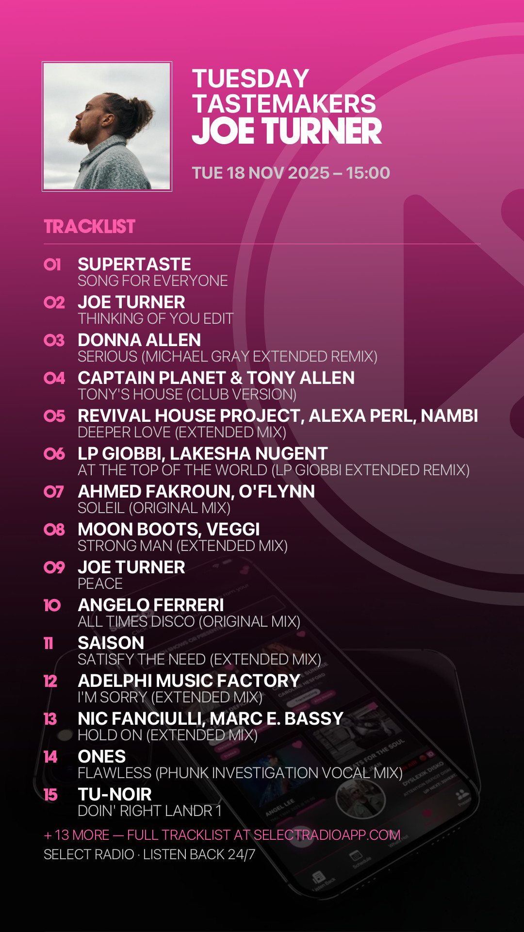 Tracklist Story Preview