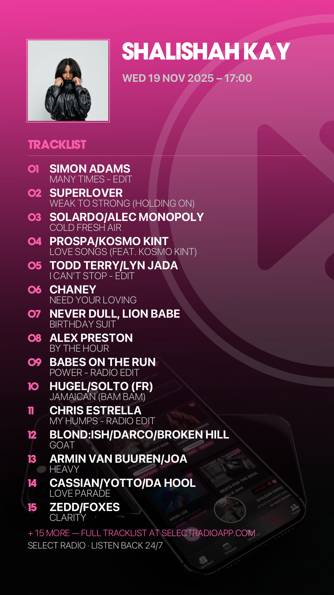 Tracklist Story Preview