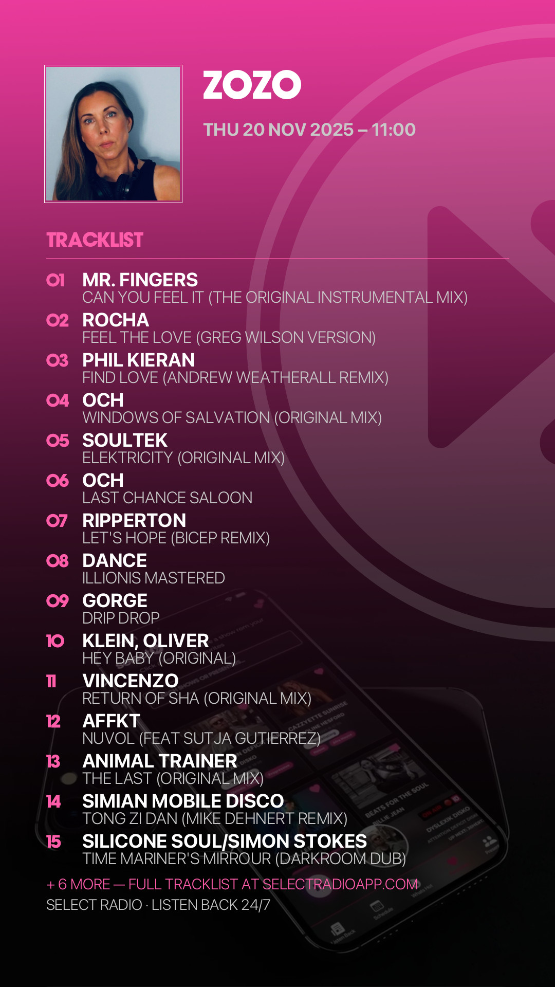 Tracklist Story Preview