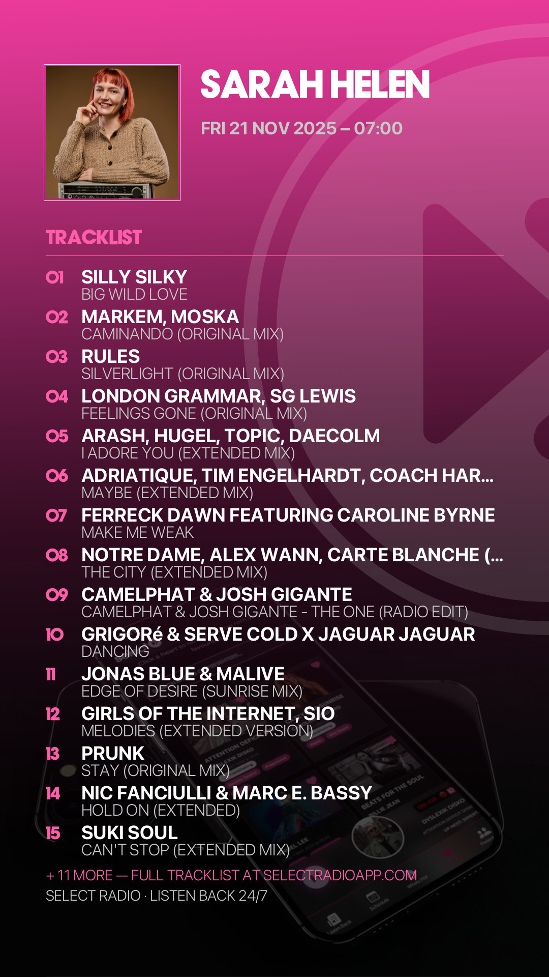 Tracklist Story Preview