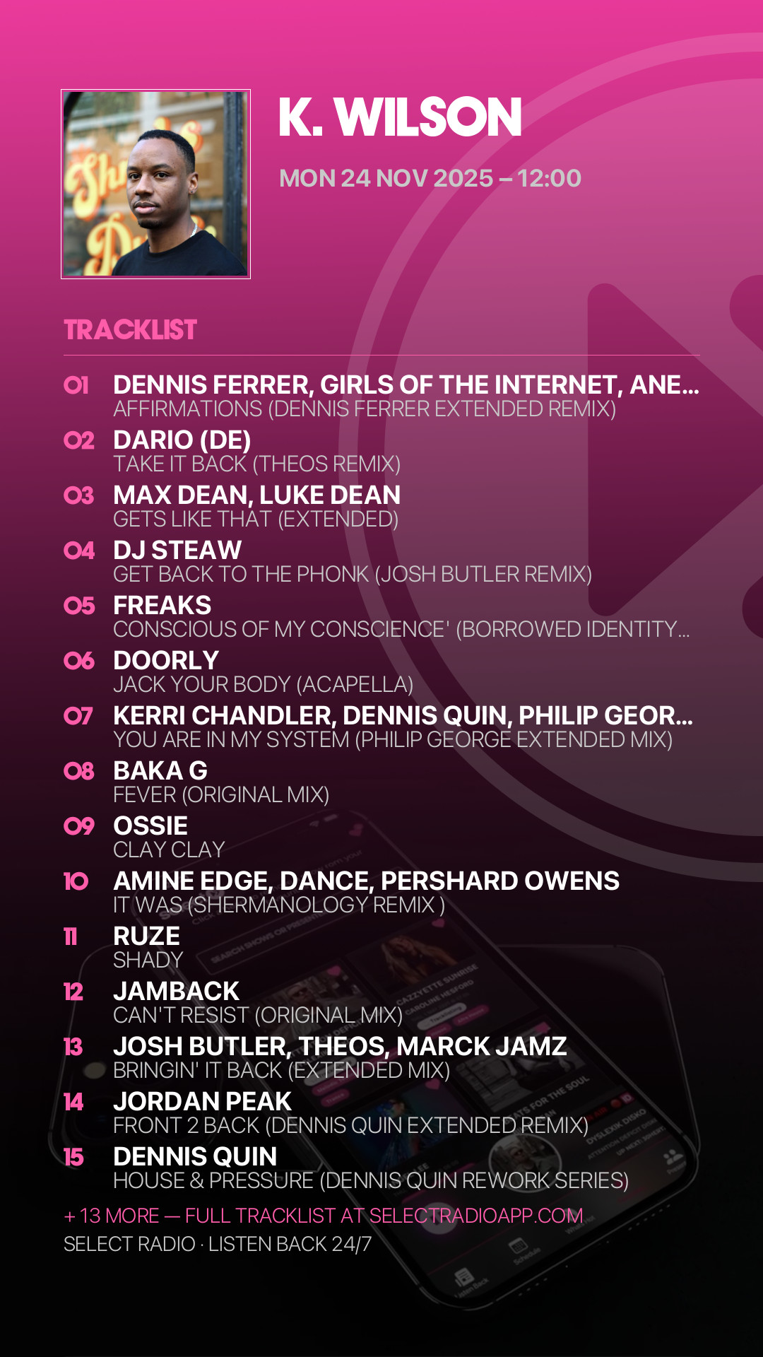 Tracklist Story Preview