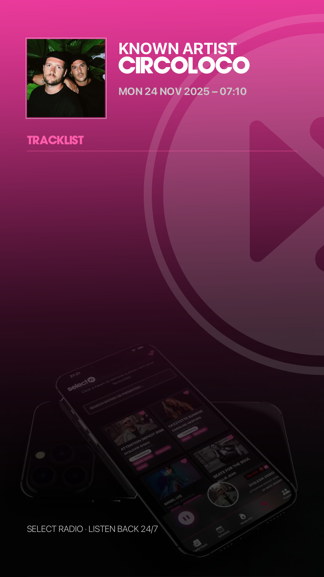 Tracklist Story Preview