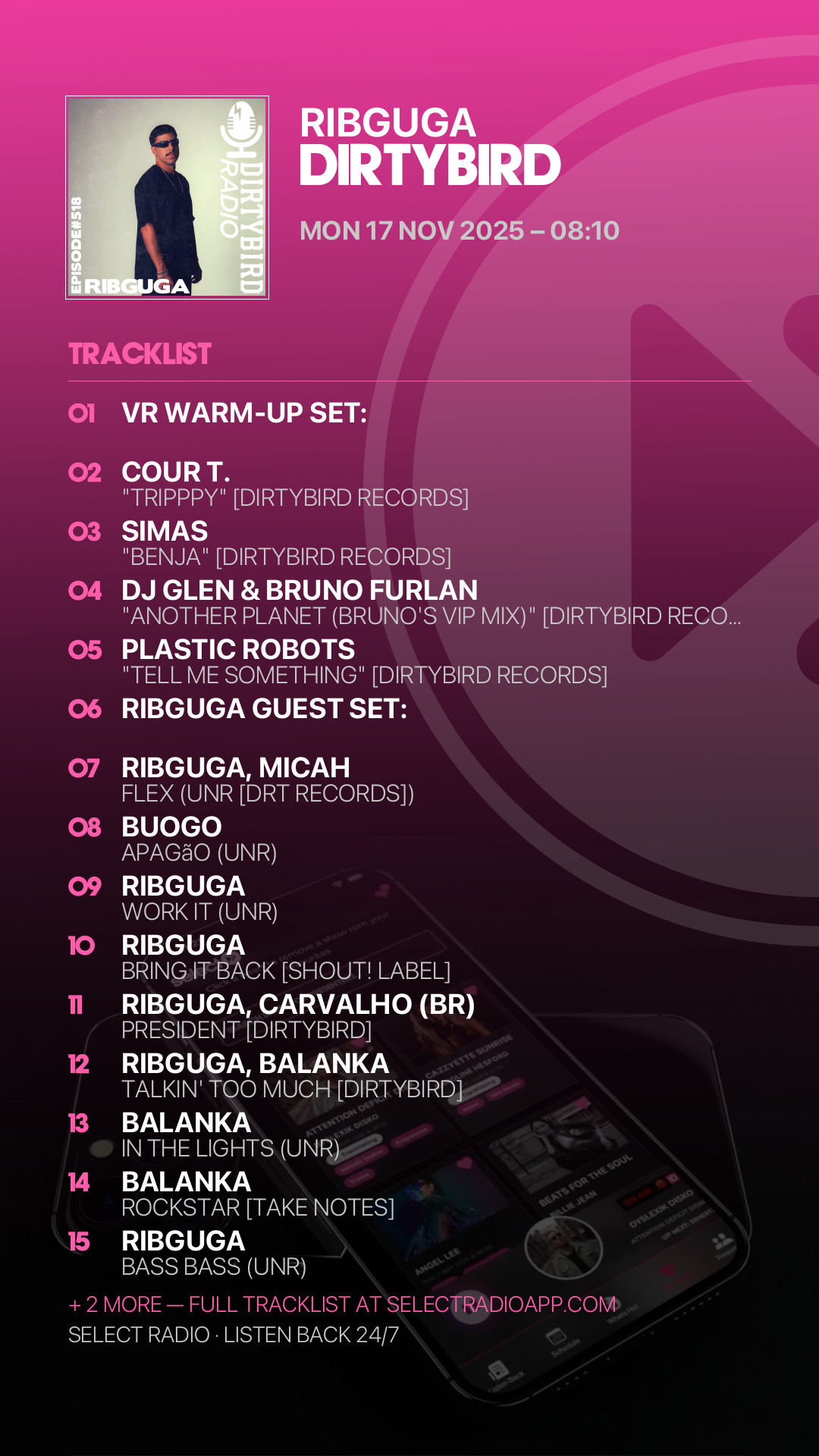 Tracklist Story Preview