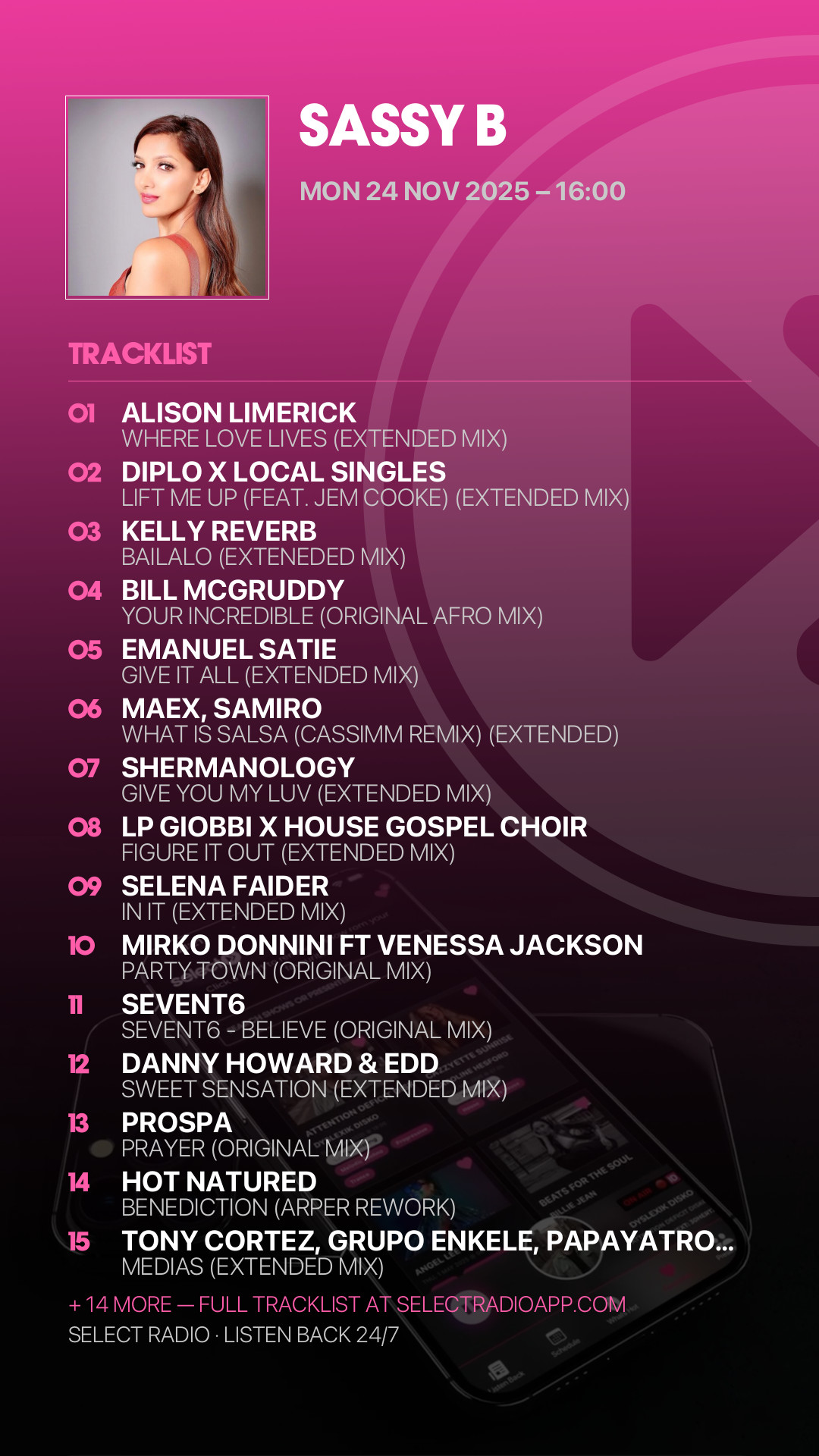 Tracklist Story Preview