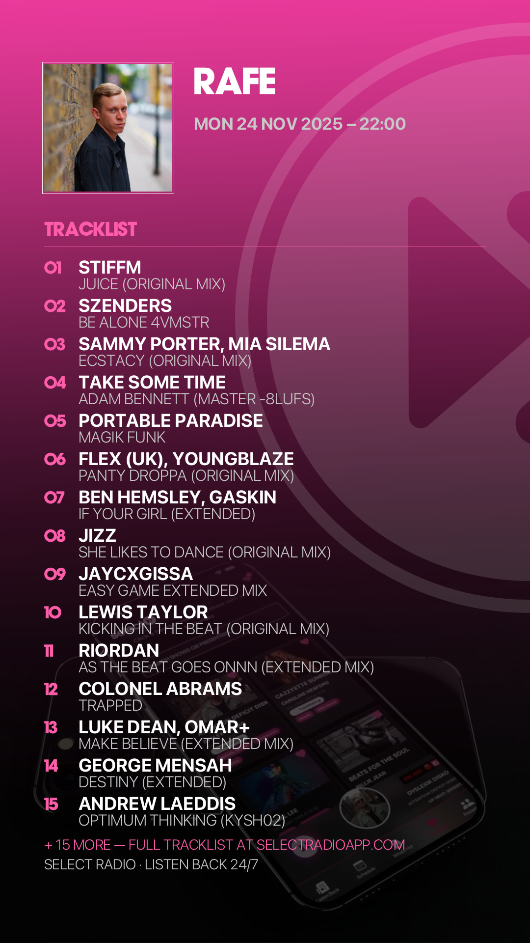 Tracklist Story Preview