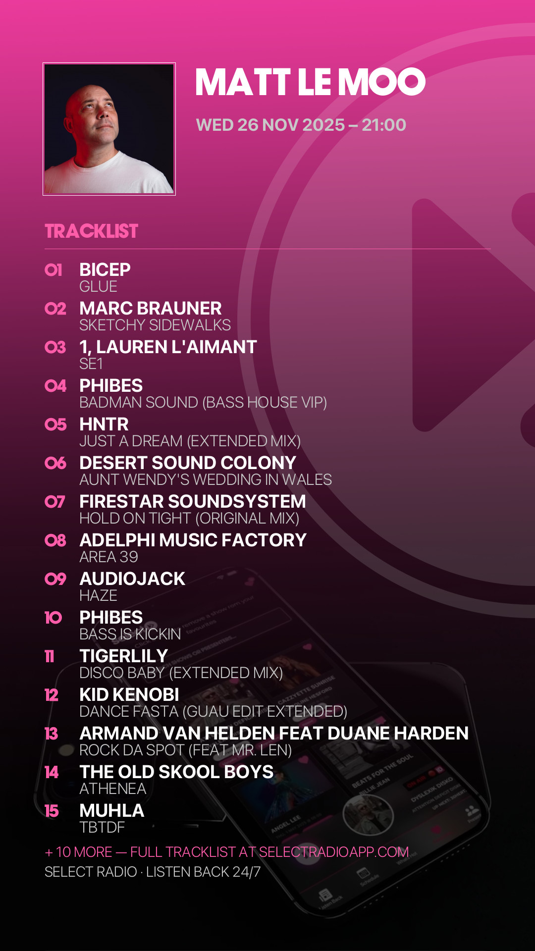 Tracklist Story Preview