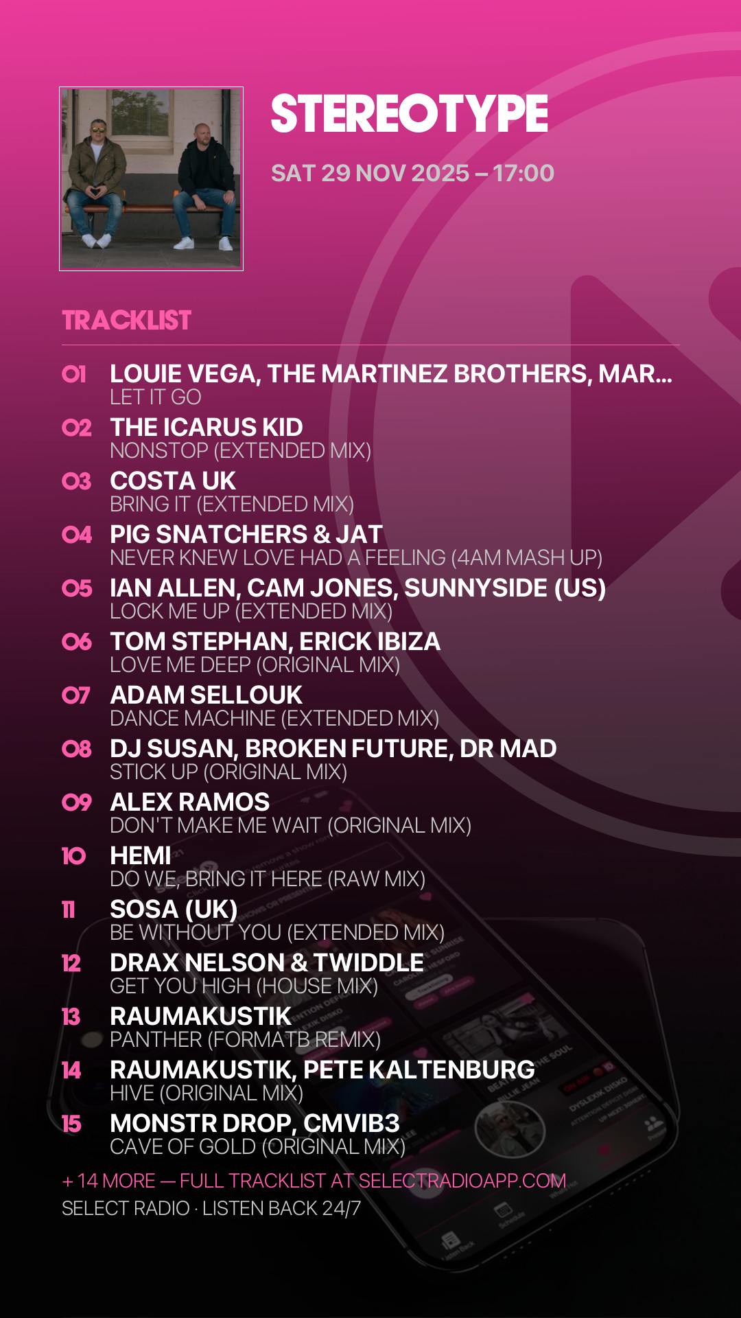 Tracklist Story Preview