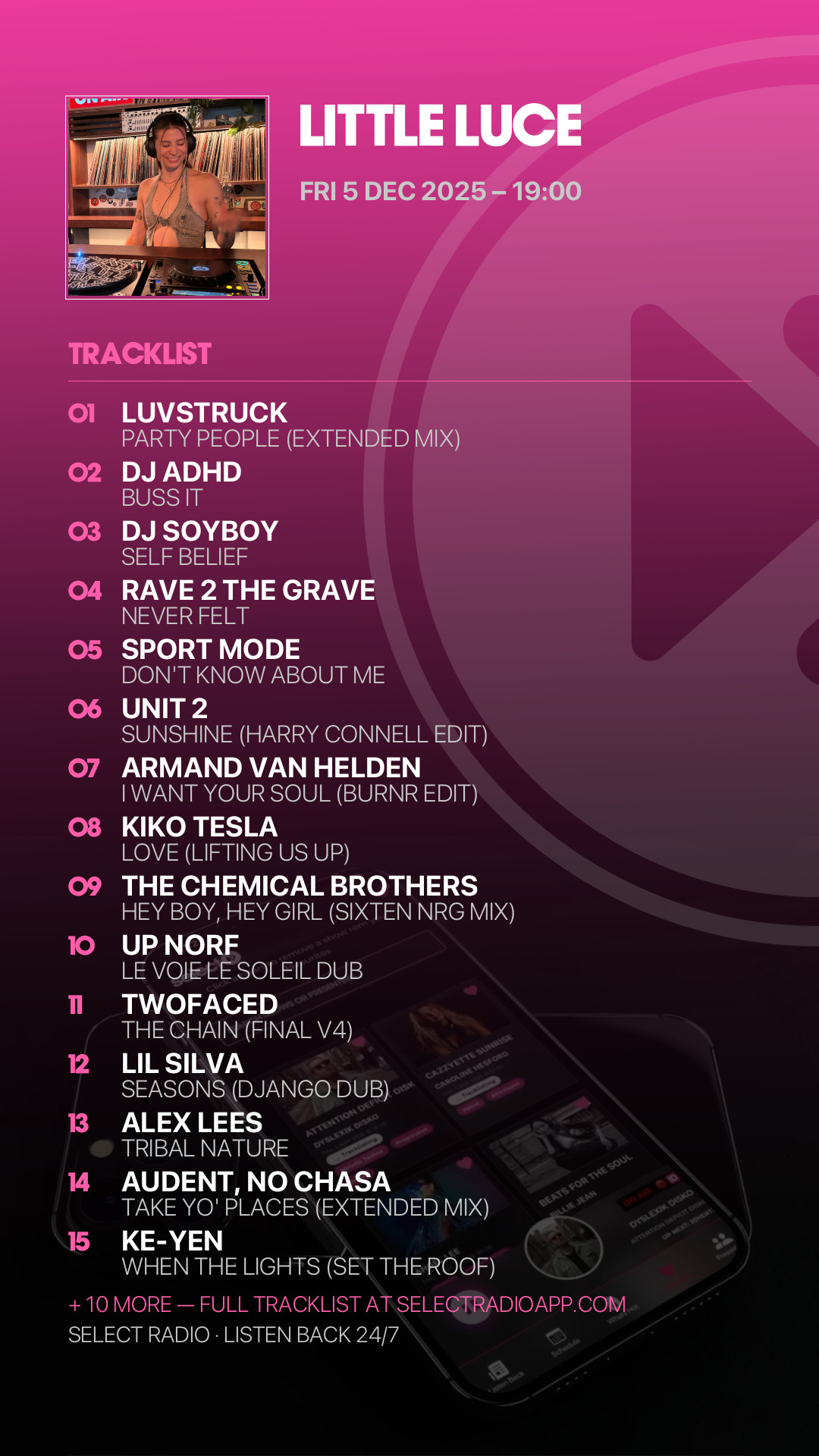 Tracklist Story Preview