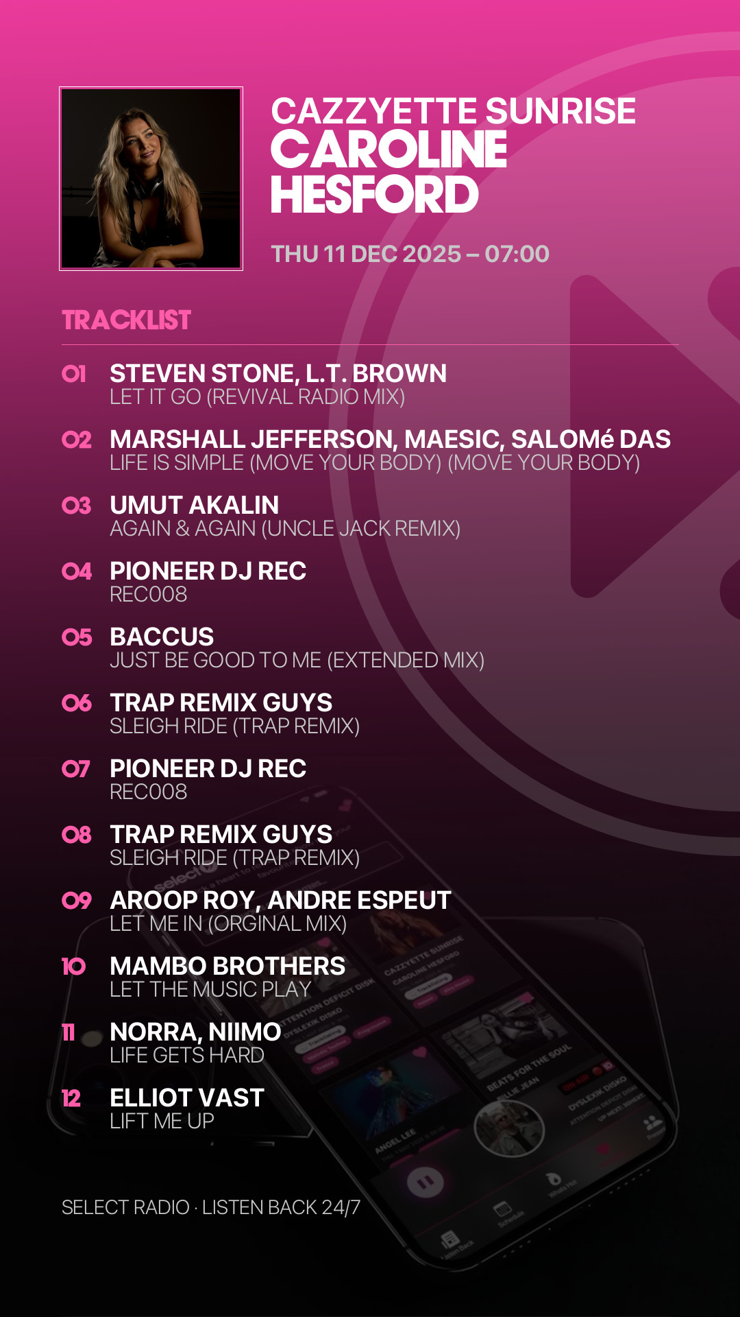 Tracklist Story Preview