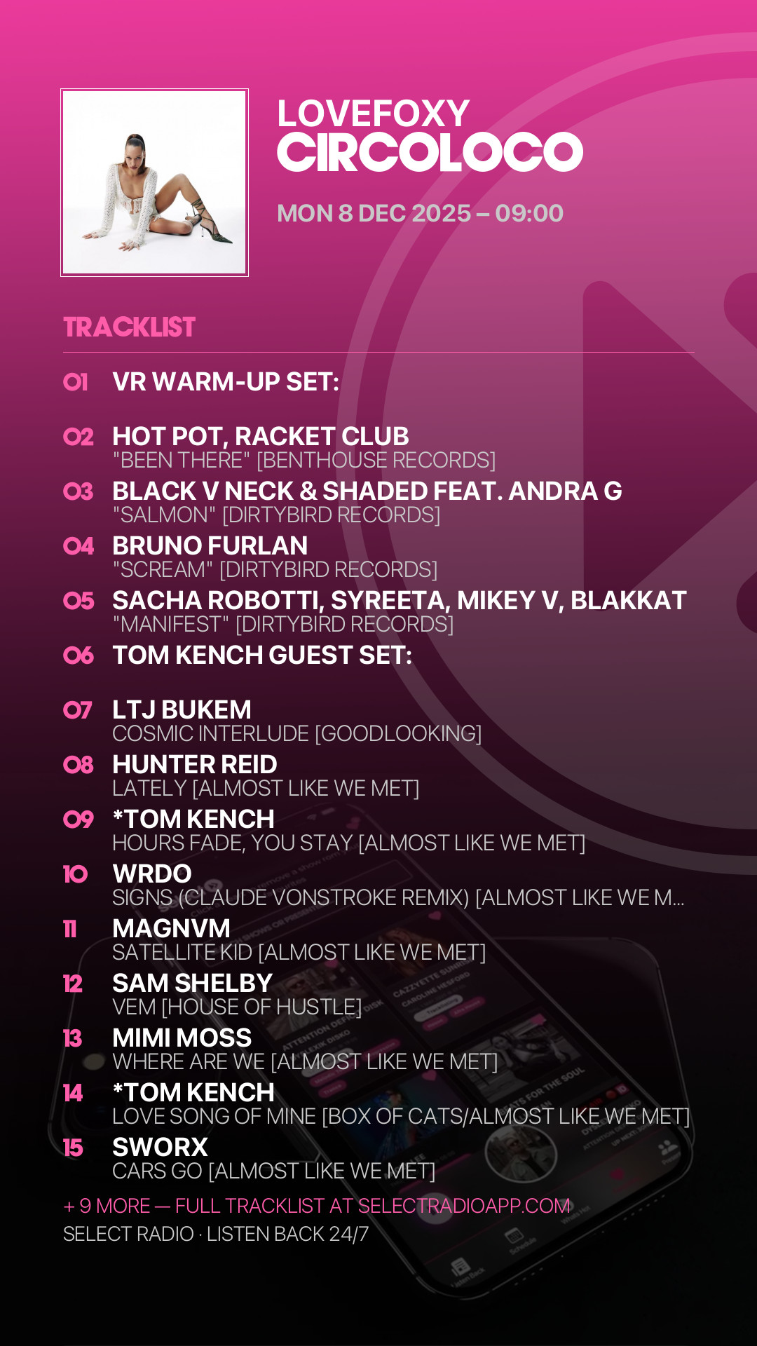 Tracklist Story Preview