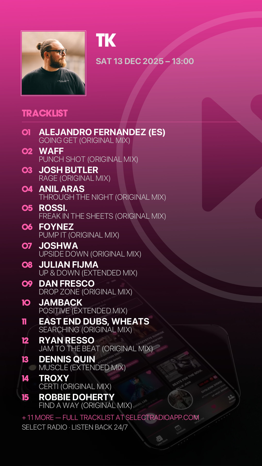 Tracklist Story Preview