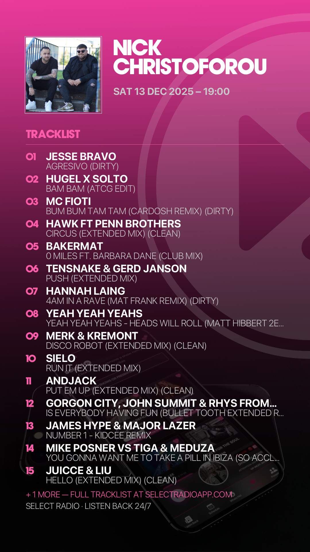 Tracklist Story Preview