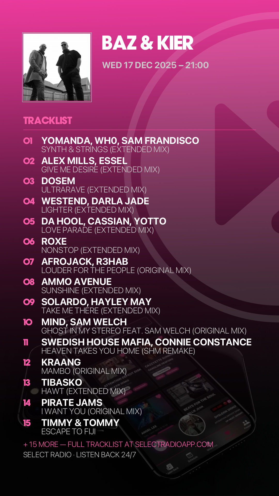 Tracklist Story Preview