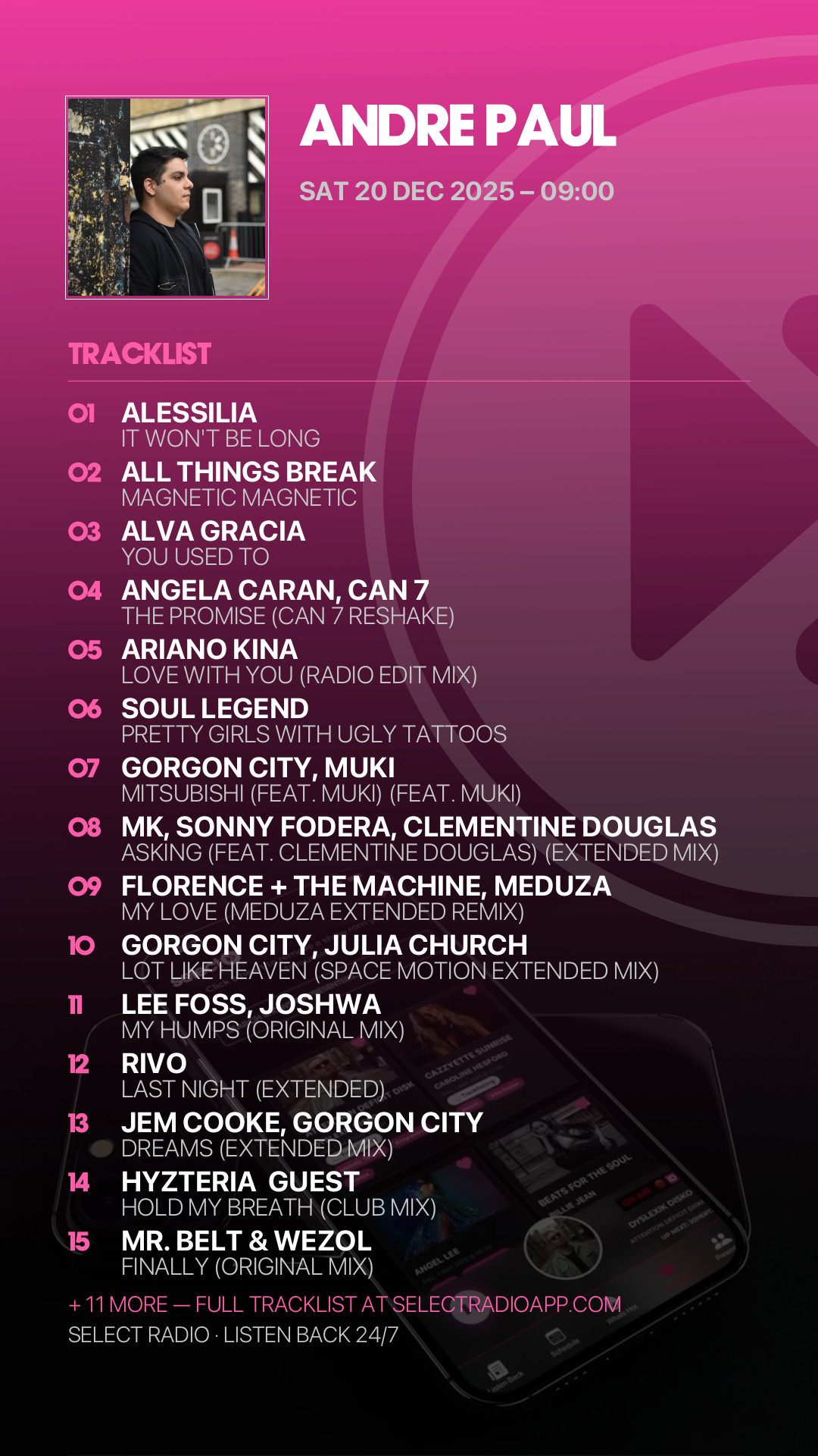 Tracklist Story Preview
