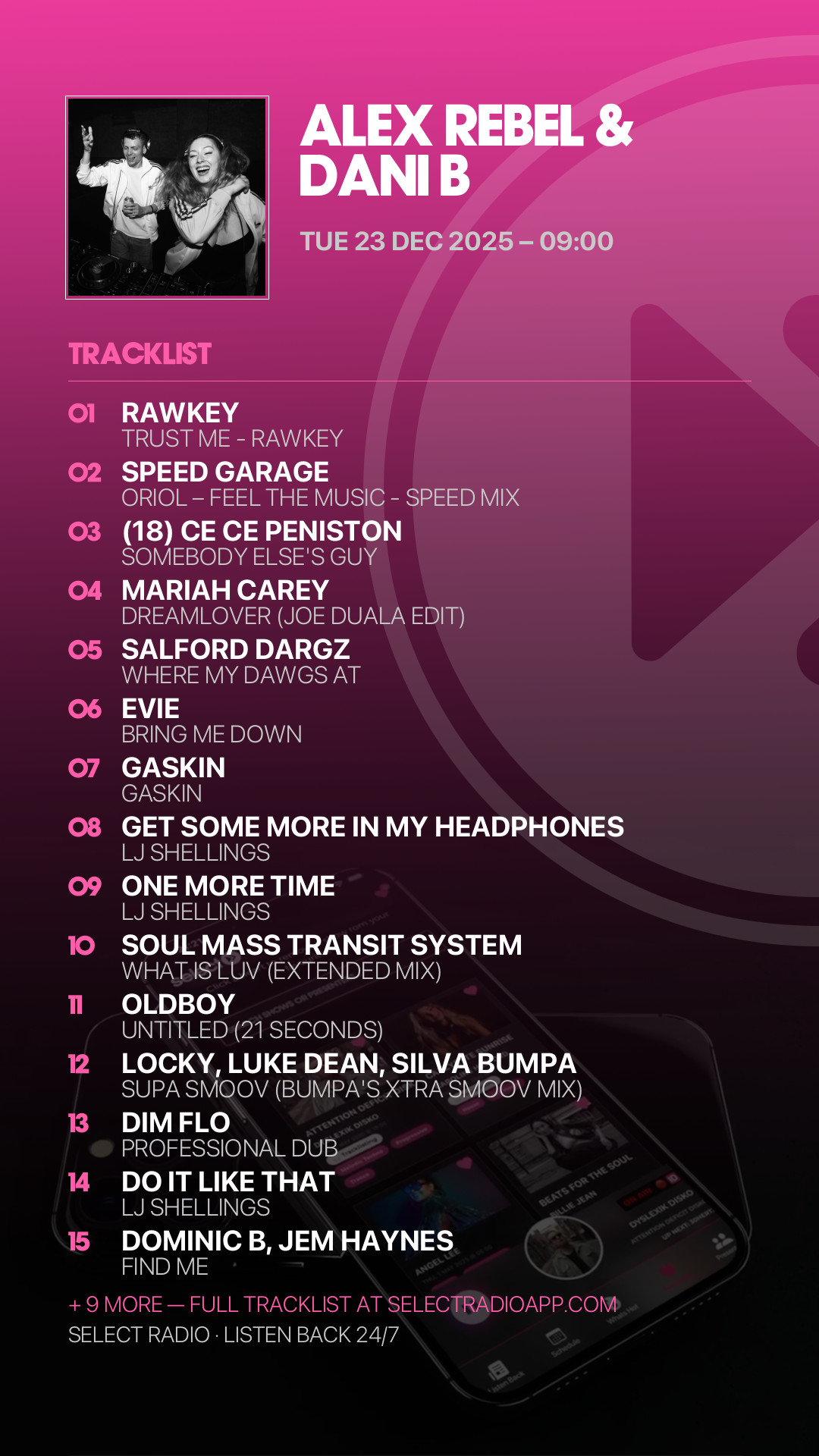 Tracklist Story Preview