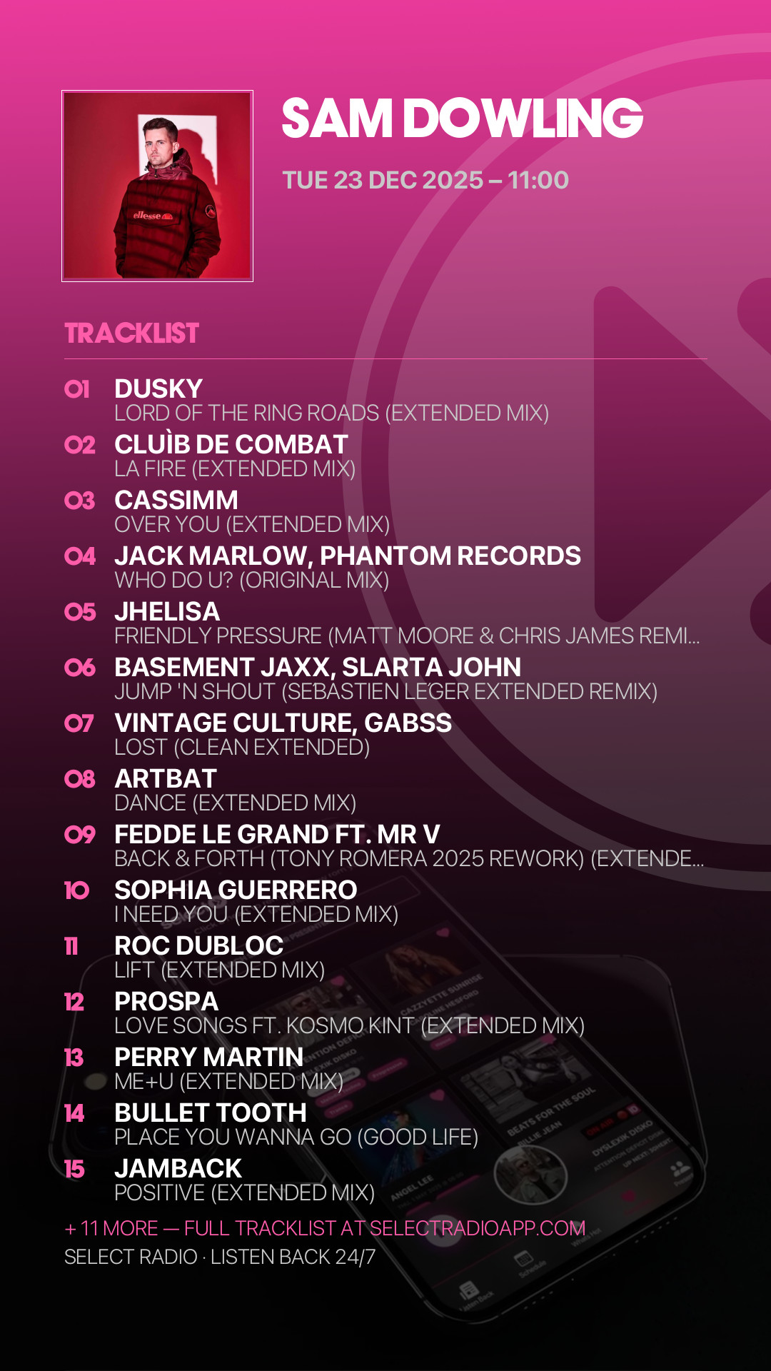 Tracklist Story Preview