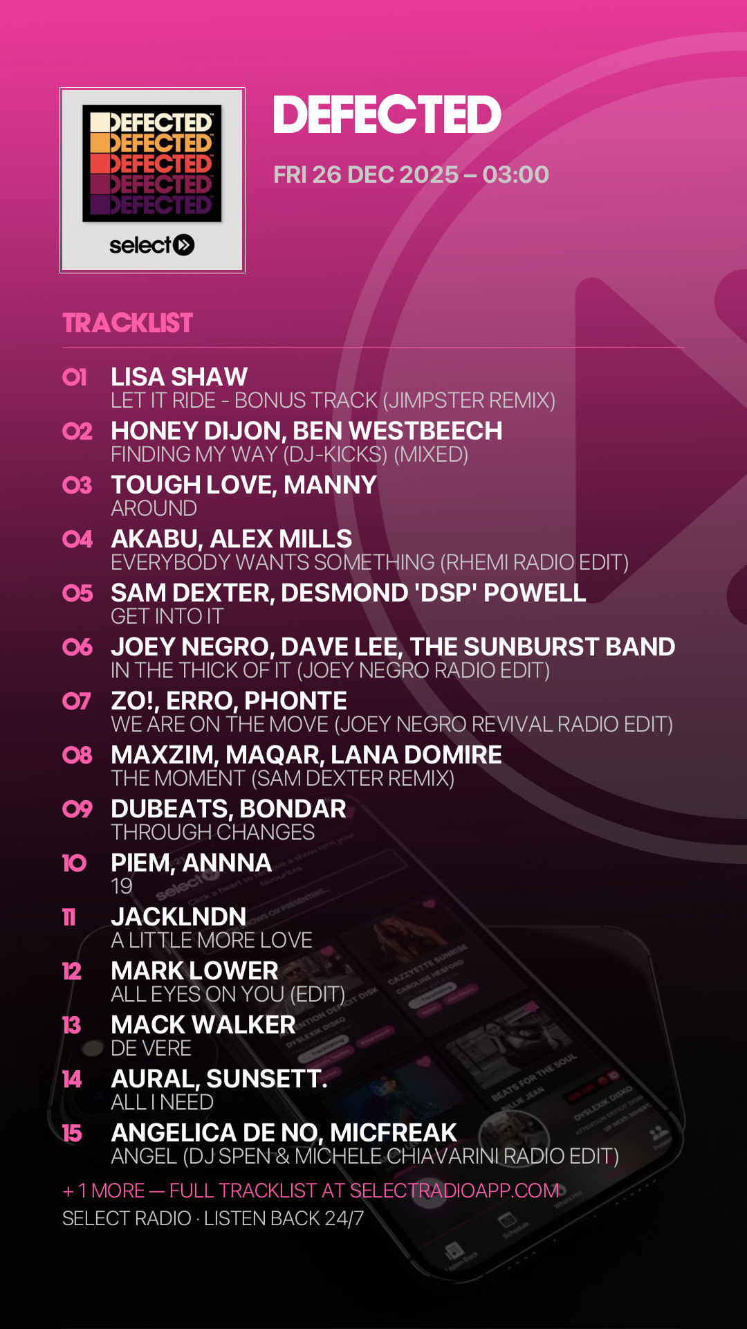 Tracklist Story Preview