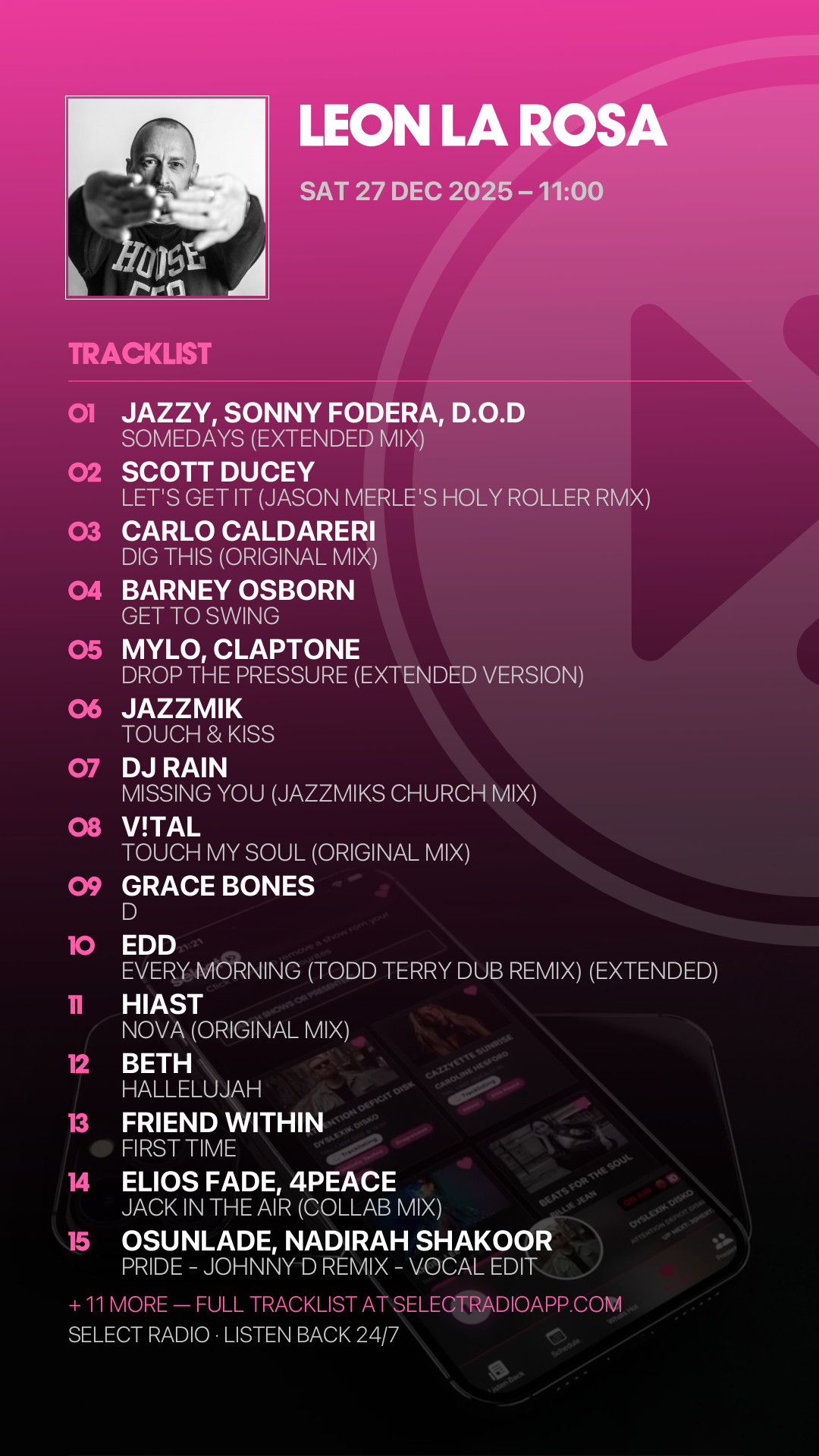 Tracklist Story Preview