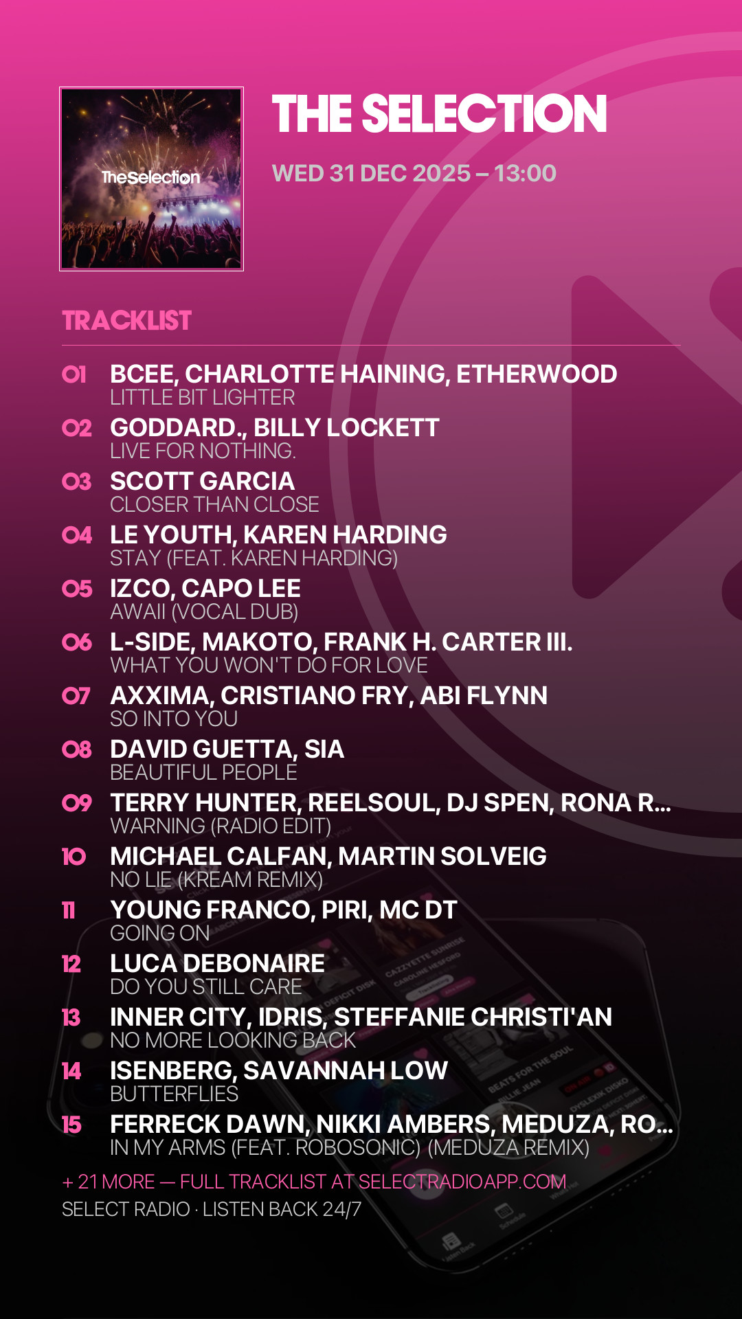 Tracklist Story Preview