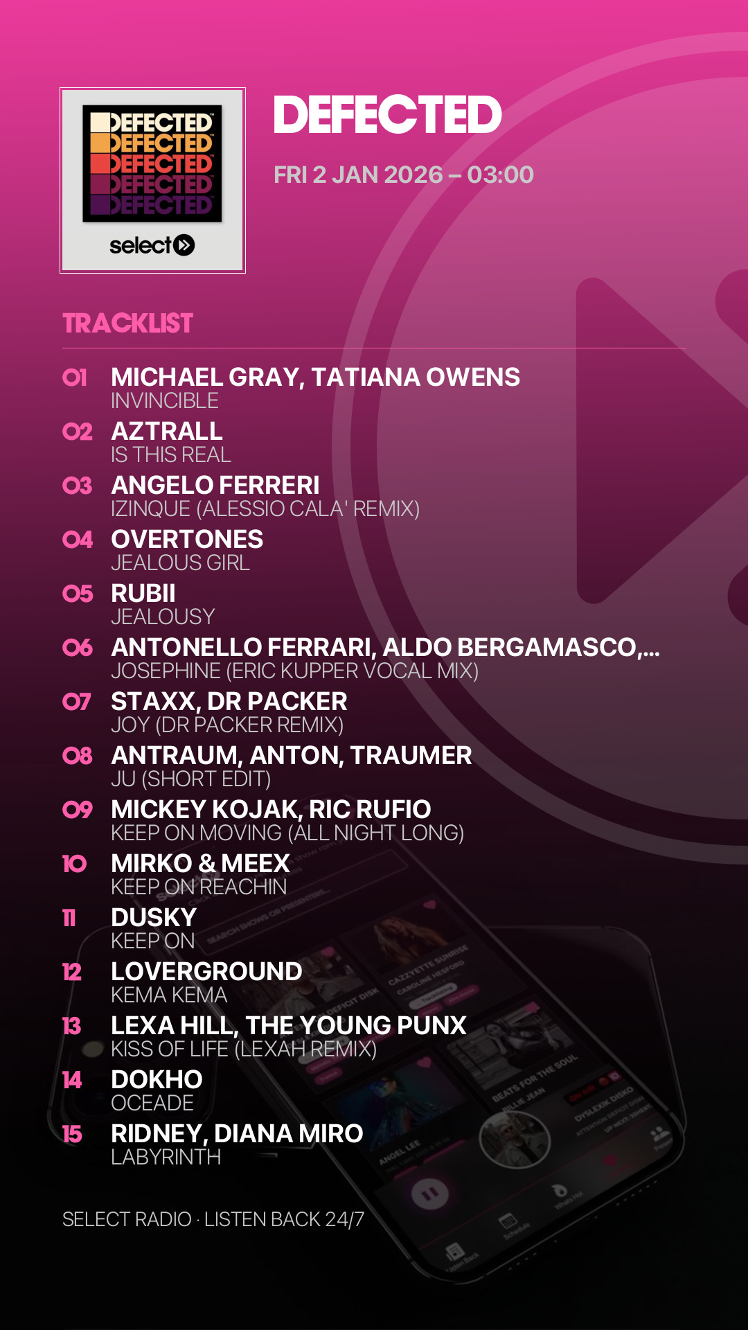 Tracklist Story Preview