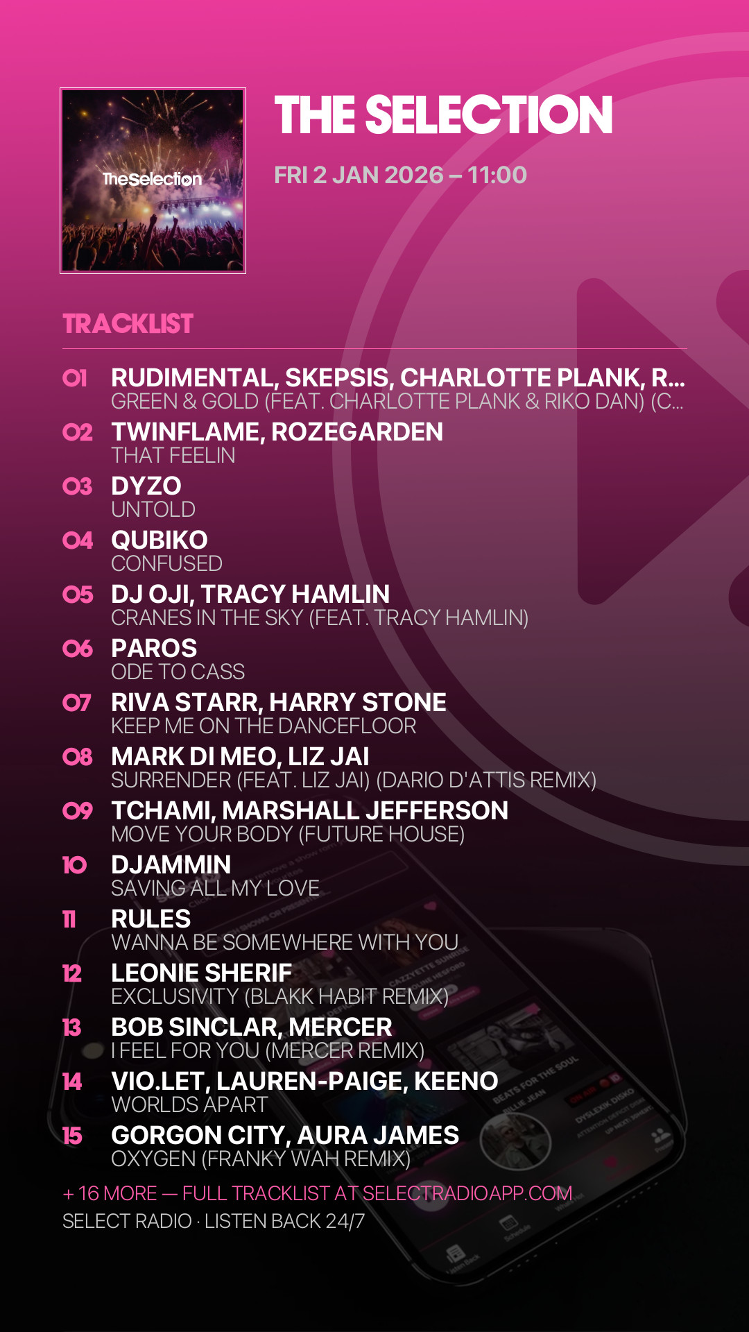 Tracklist Story Preview