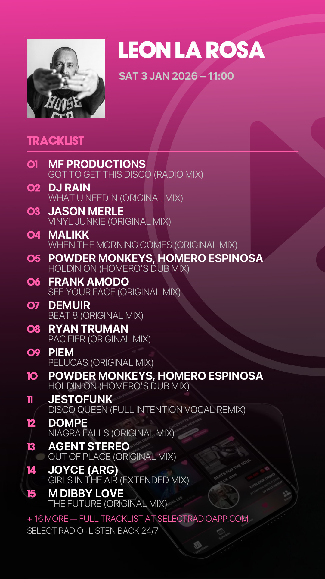 Tracklist Story Preview