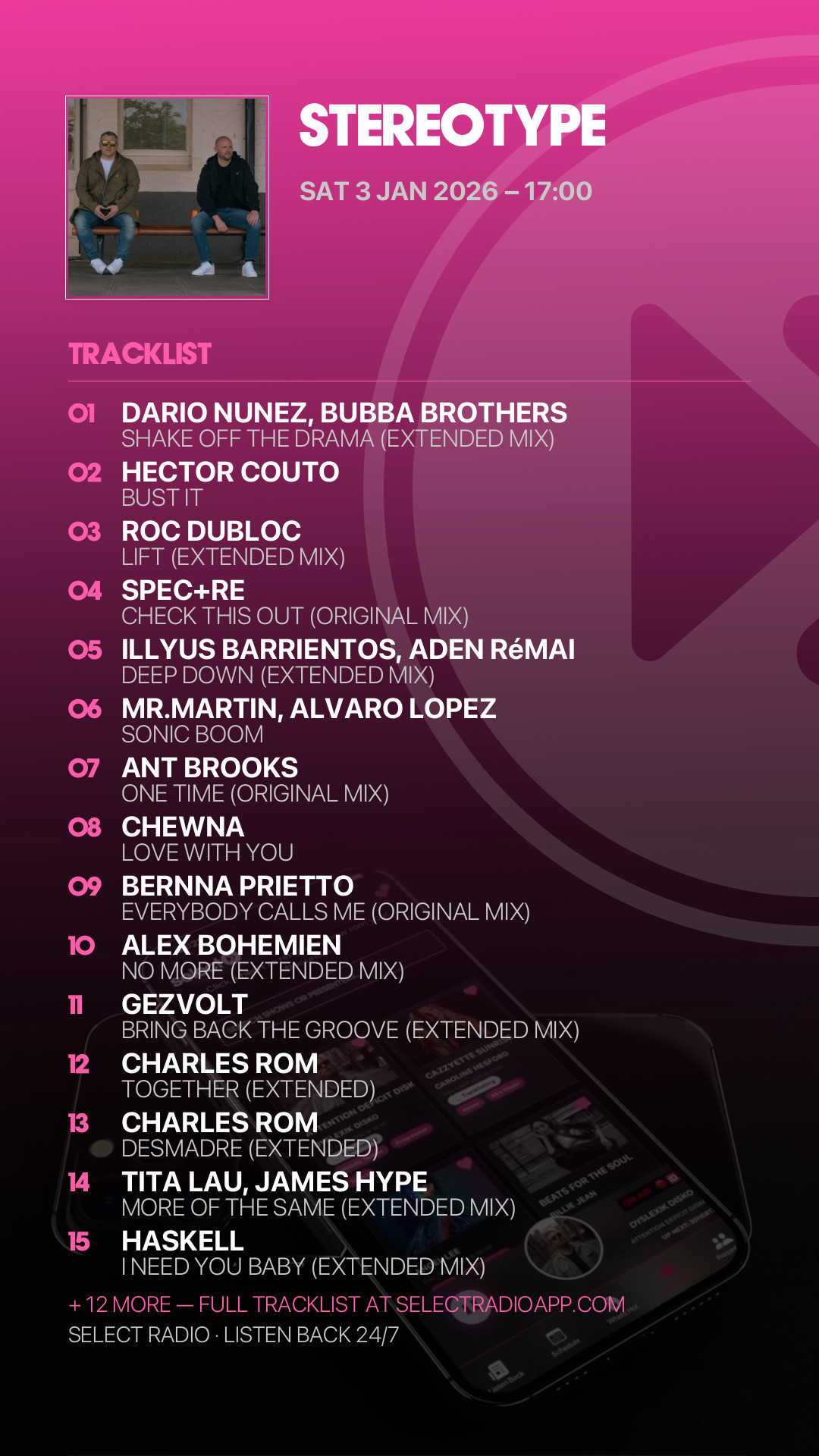 Tracklist Story Preview