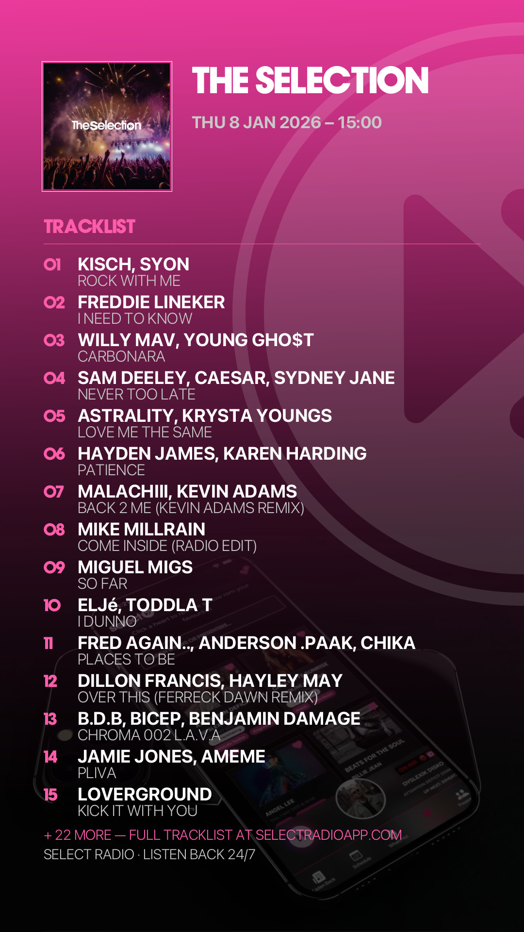 Tracklist Story Preview