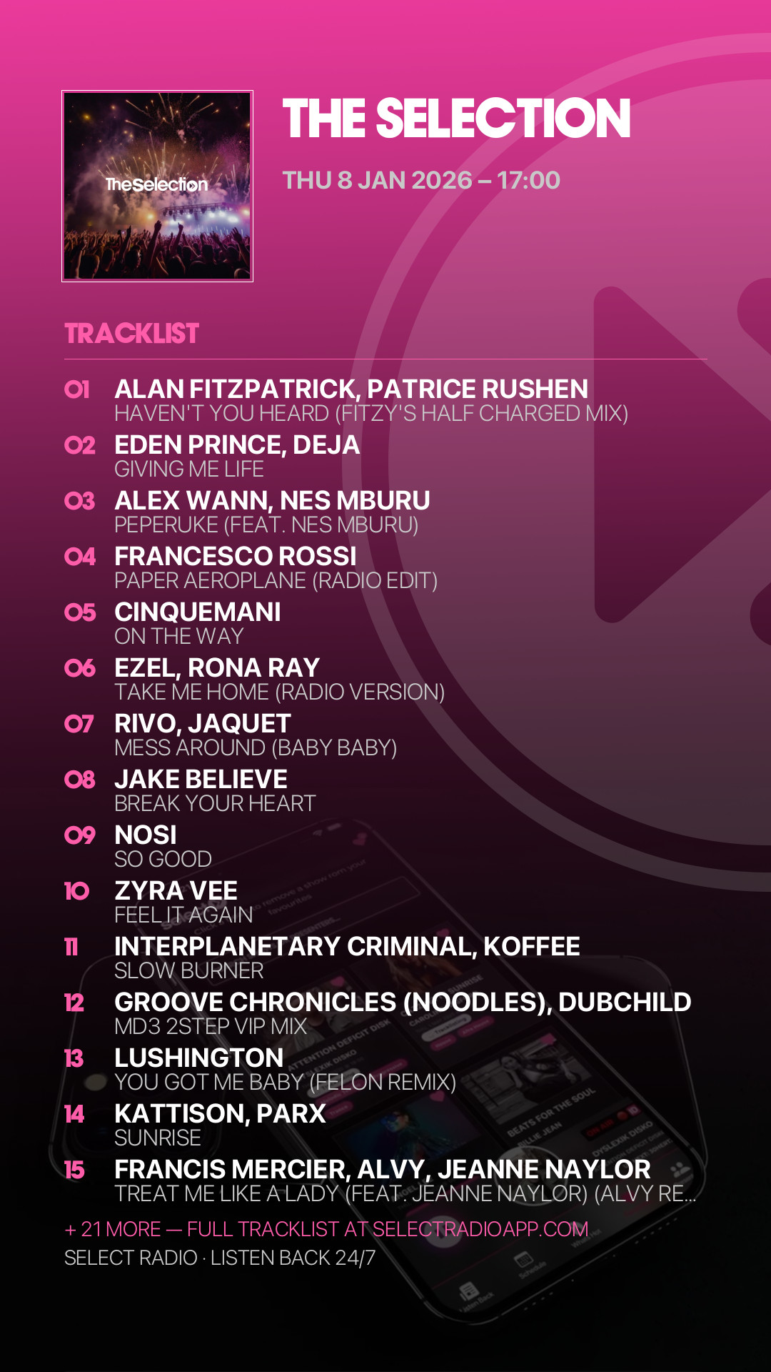 Tracklist Story Preview