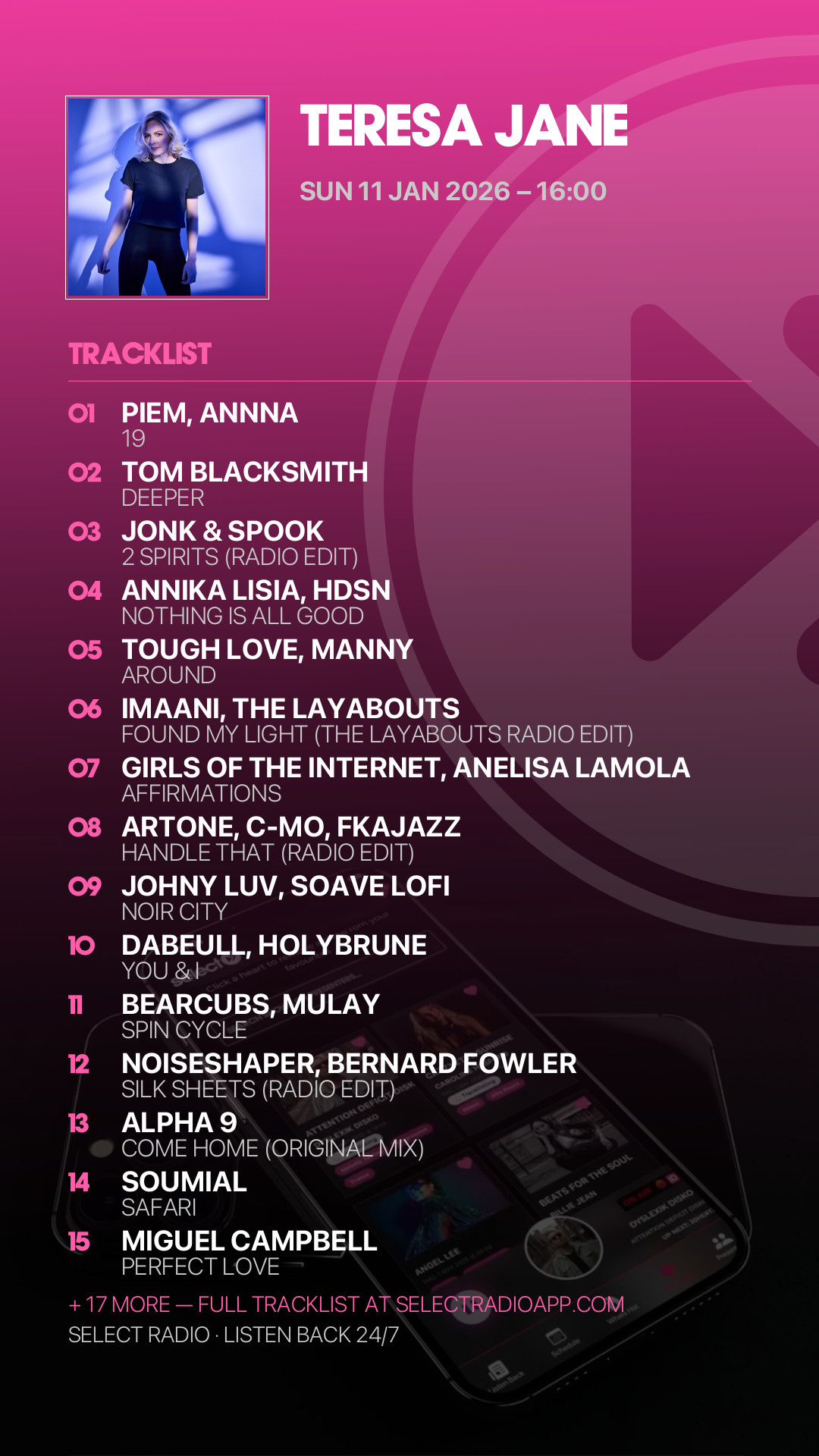 Tracklist Story Preview