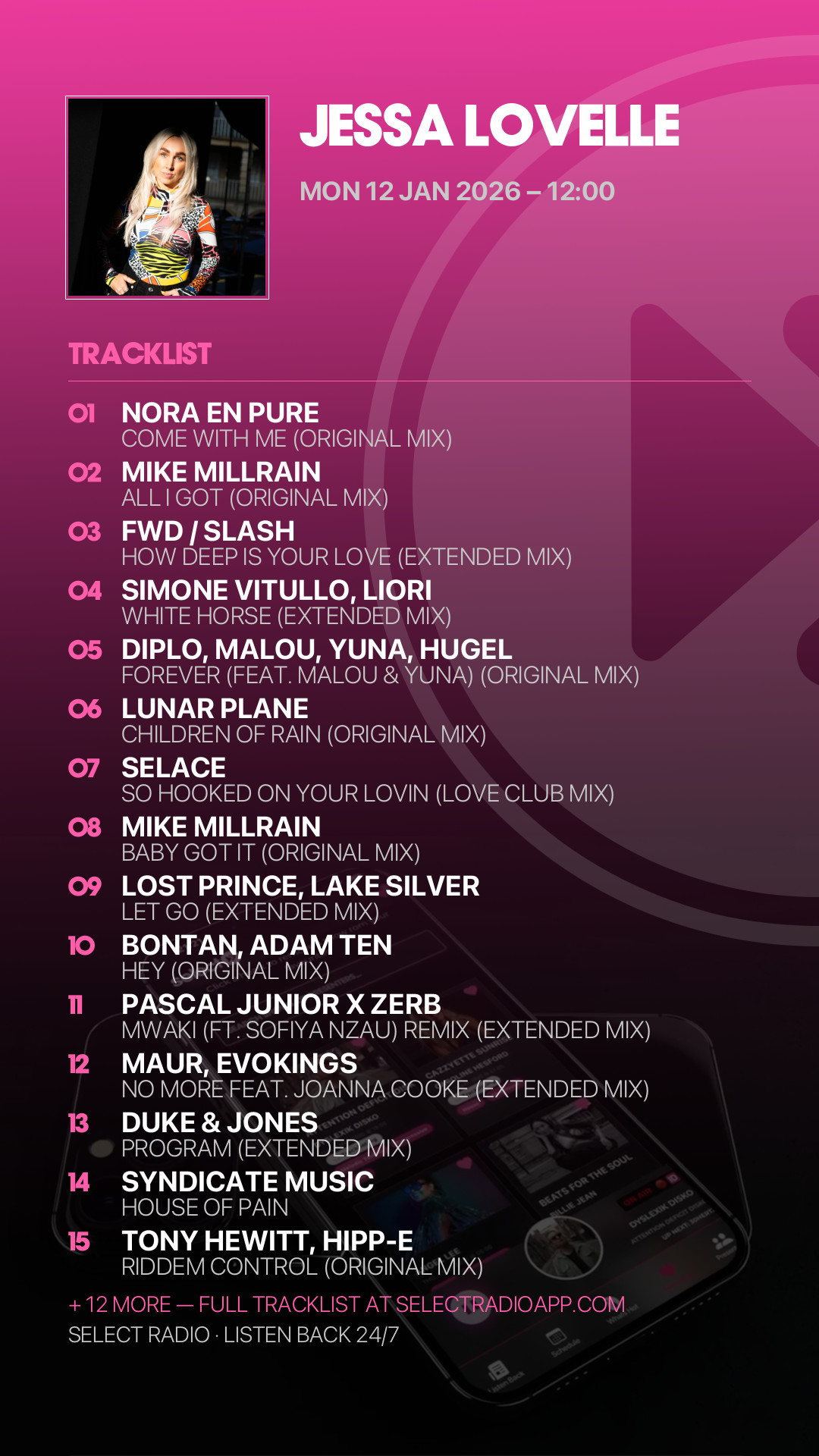 Tracklist Story Preview