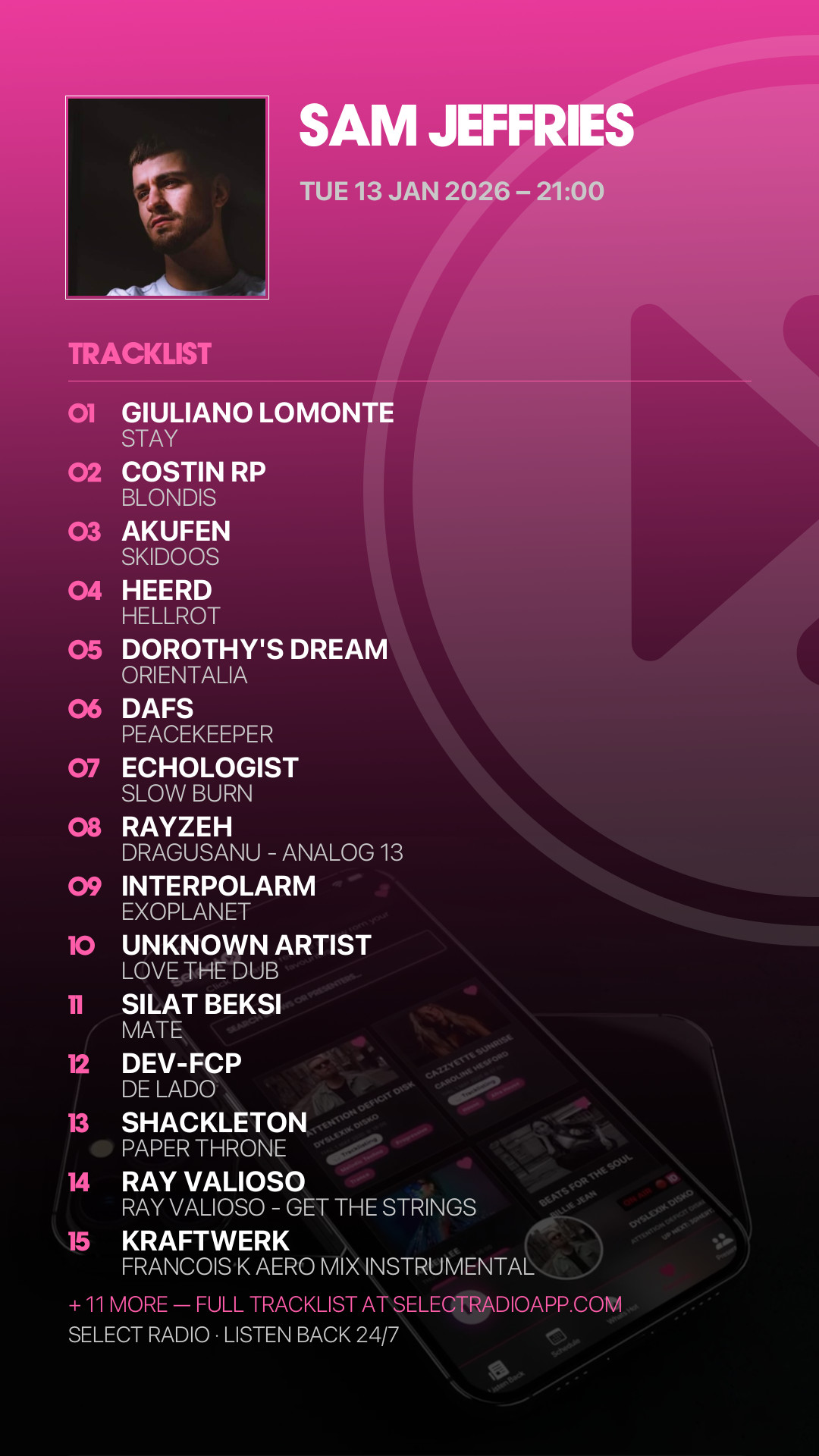 Tracklist Story Preview