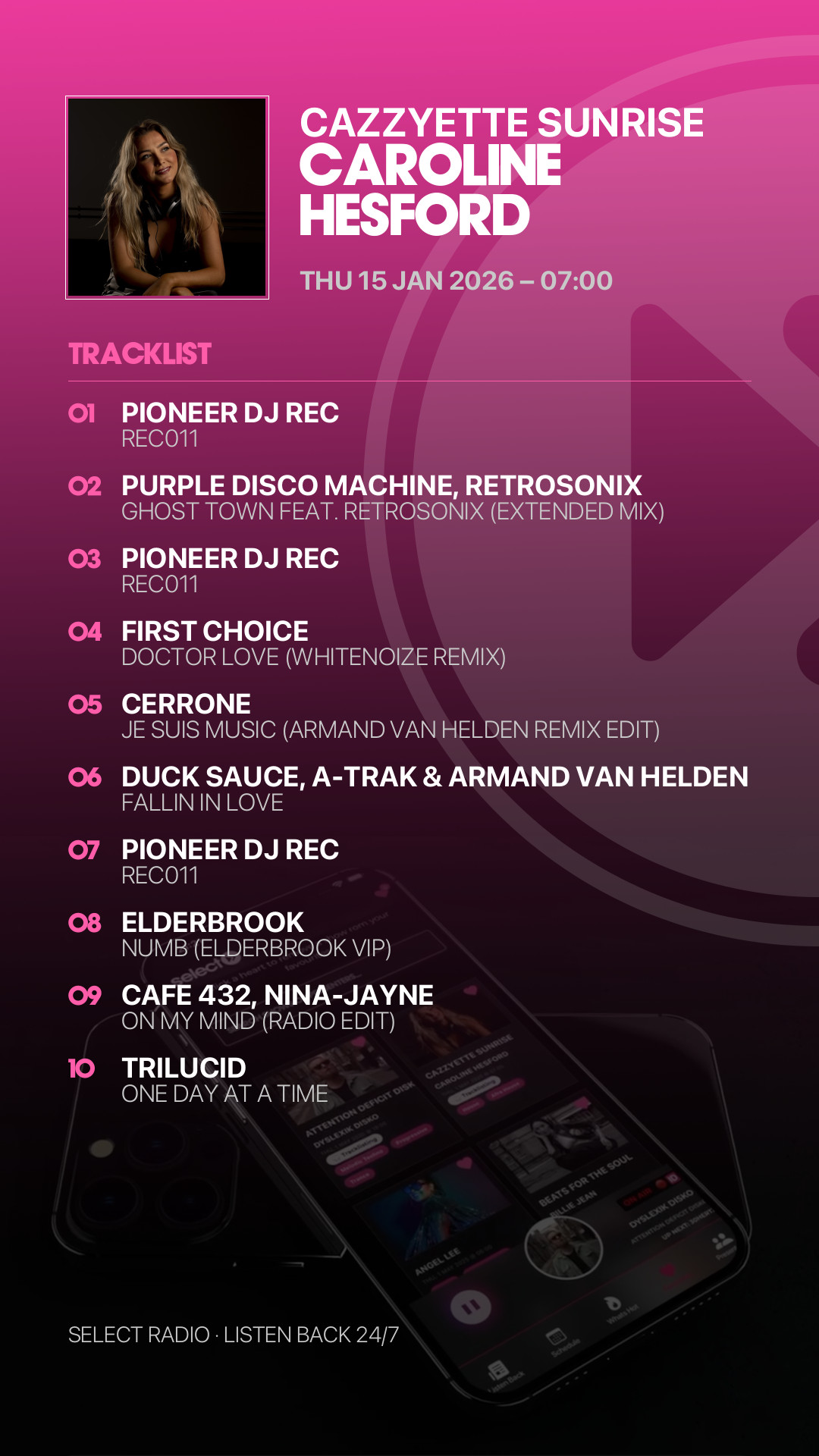 Tracklist Story Preview