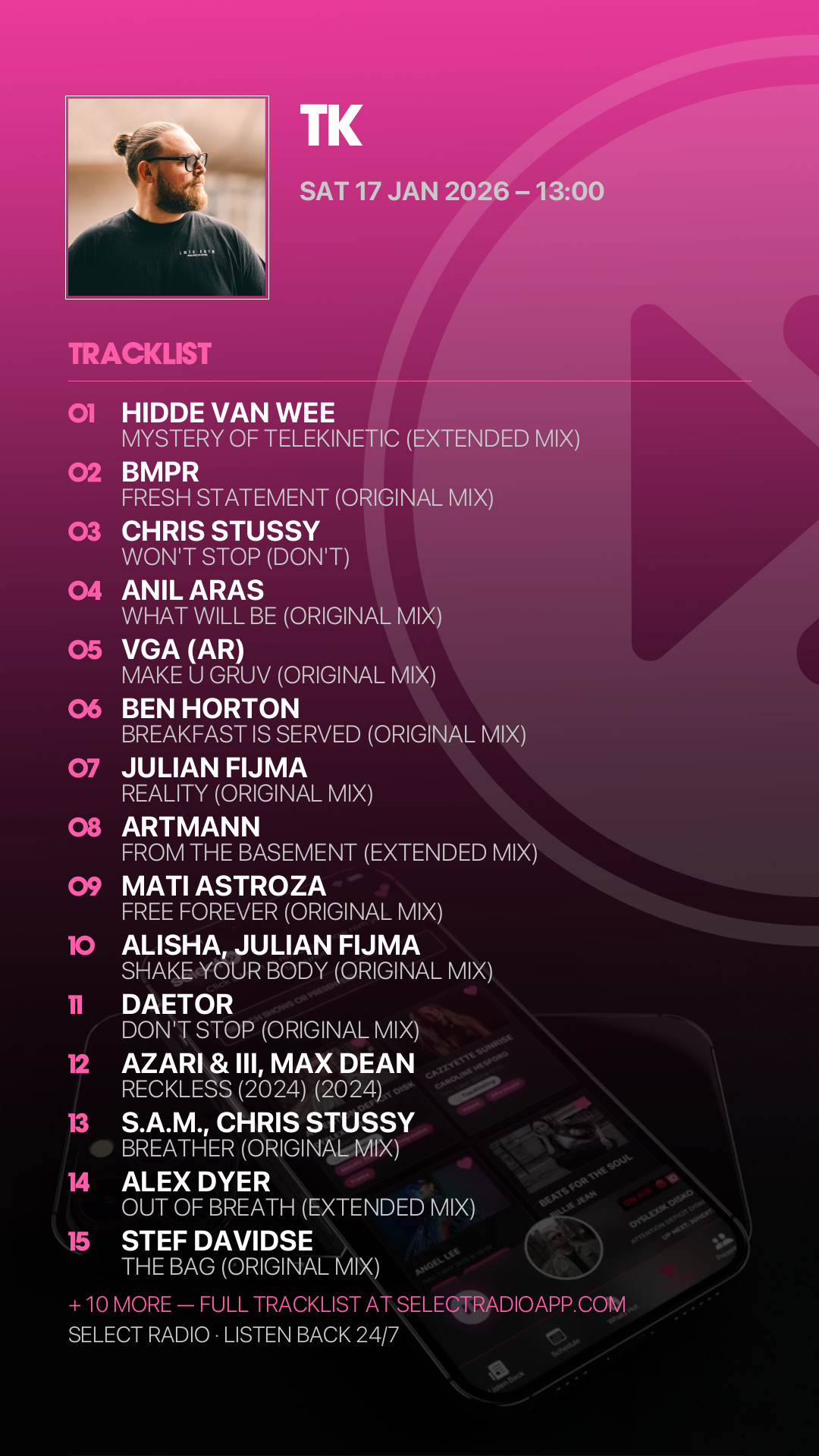 Tracklist Story Preview