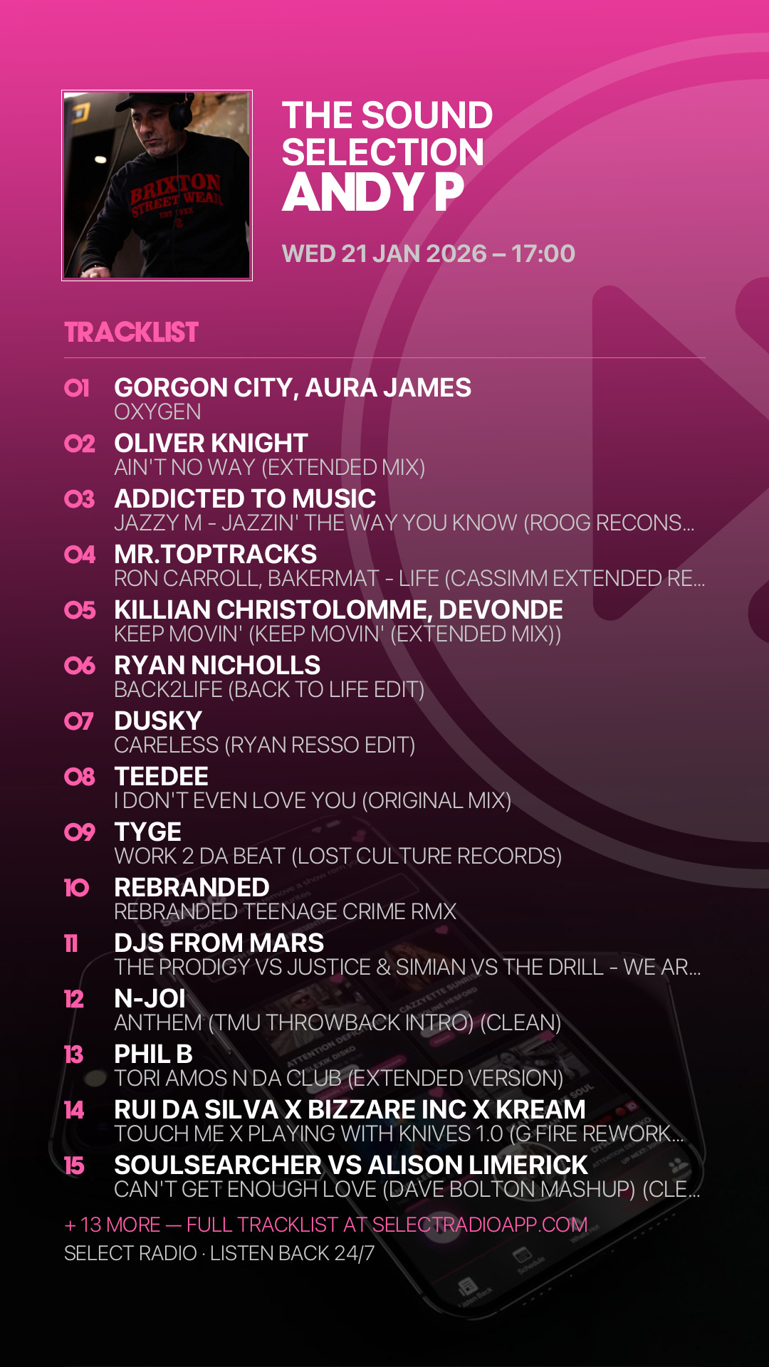 Tracklist Story Preview