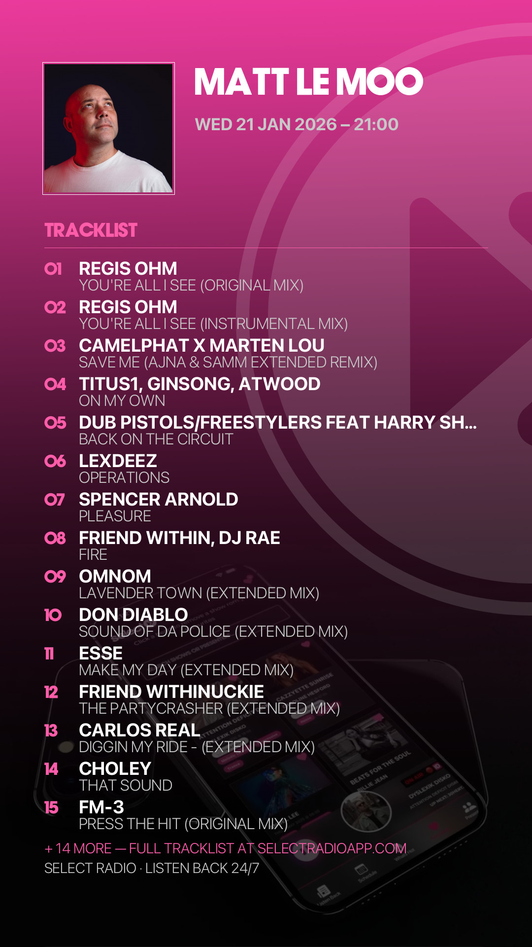 Tracklist Story Preview