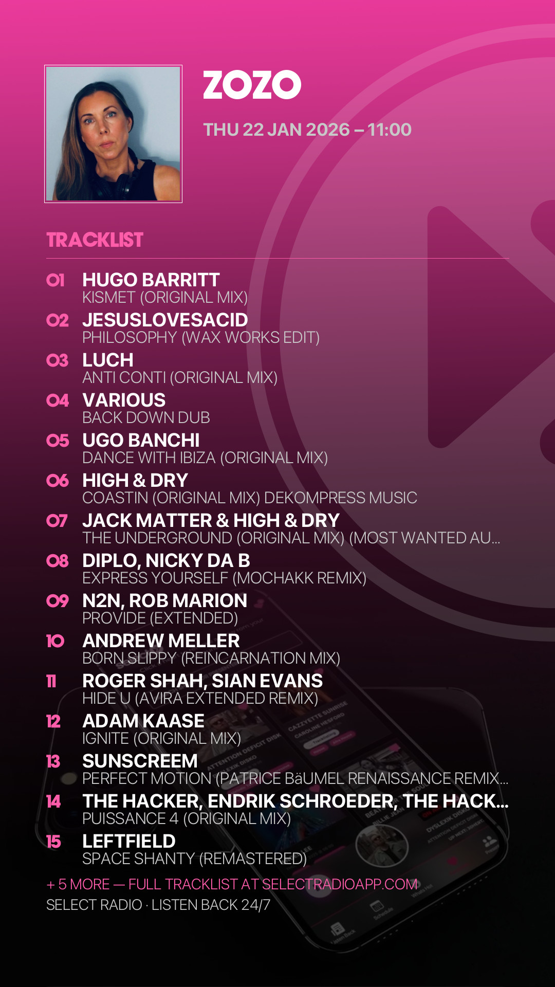Tracklist Story Preview