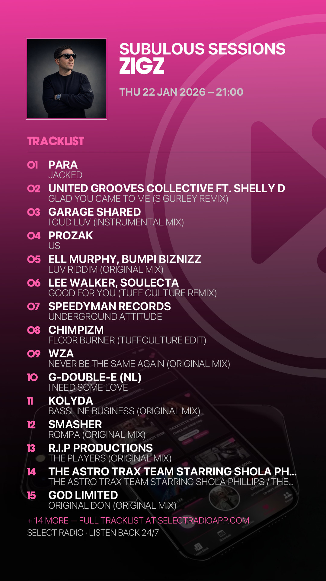 Tracklist Story Preview