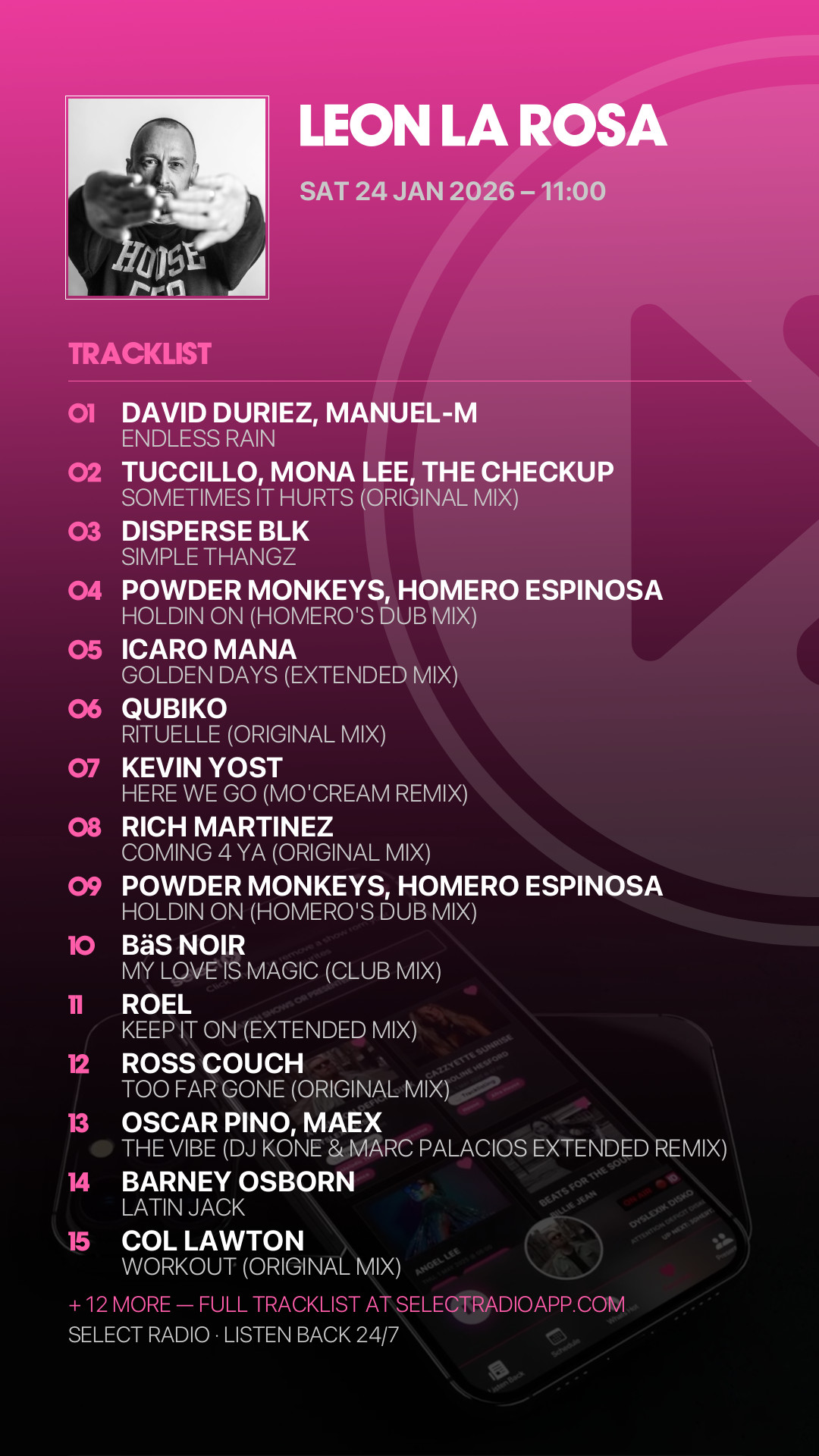 Tracklist Story Preview